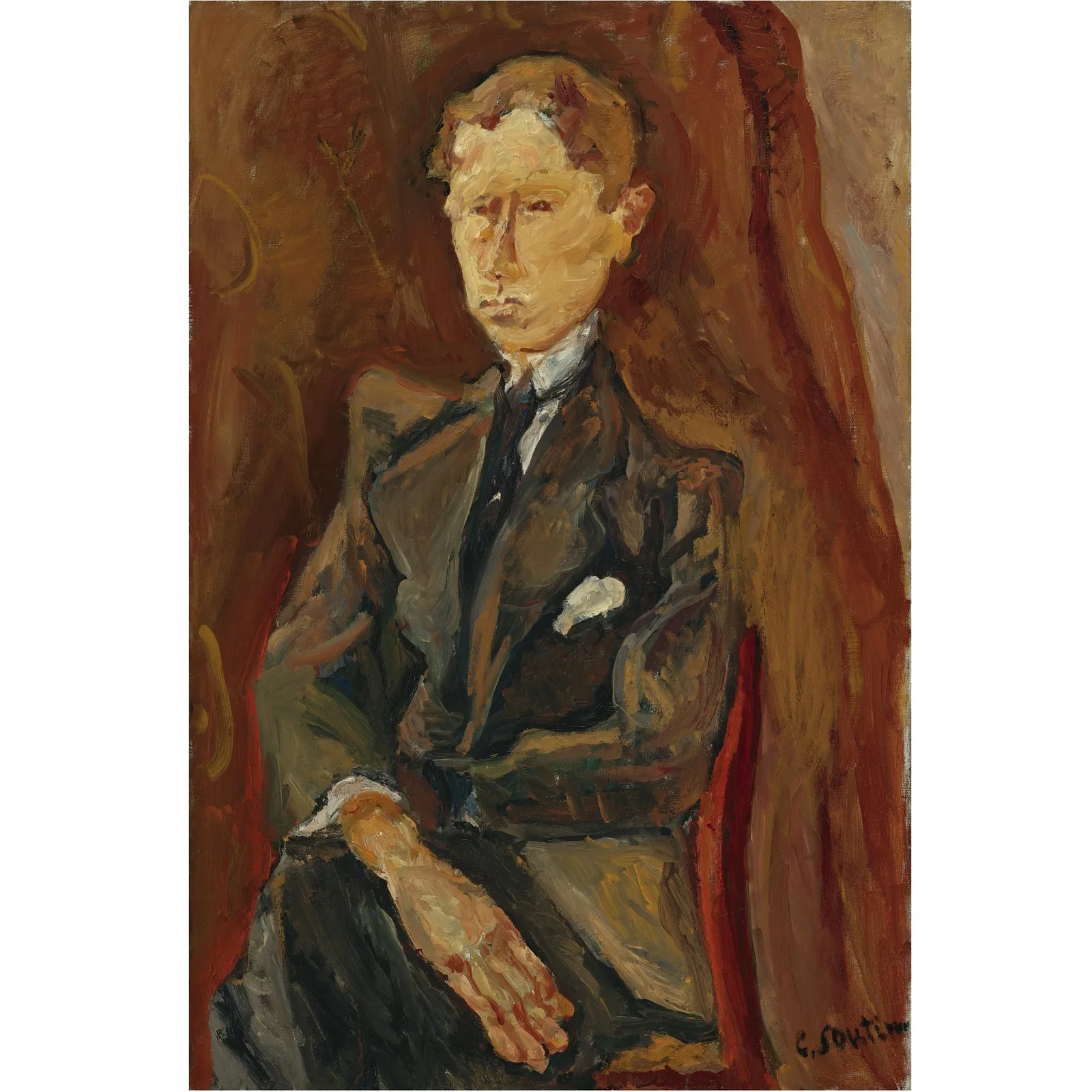 L'homme au foulard rouge, Chaïm Soutine
