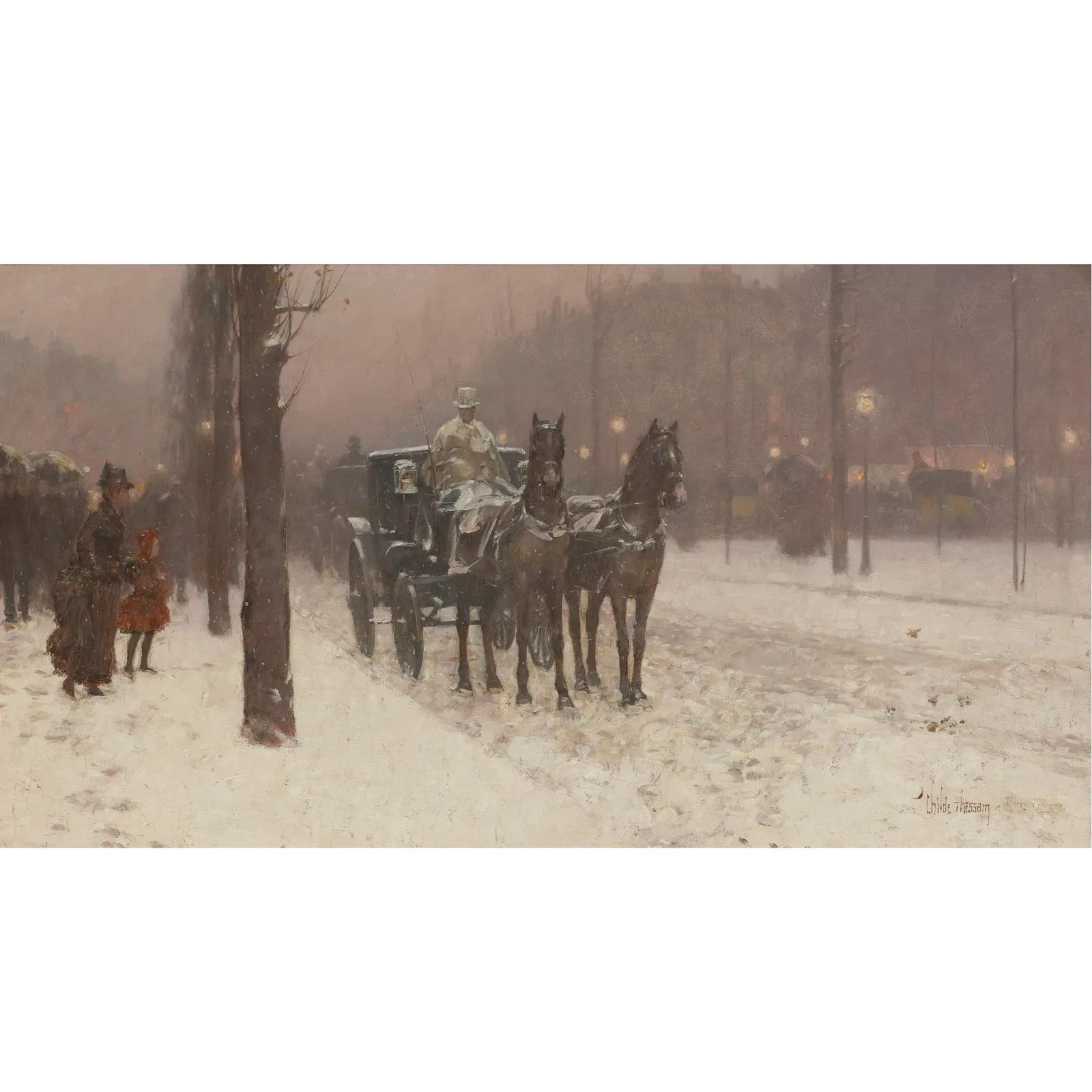 Paris, Winter Day, Childe Hassam