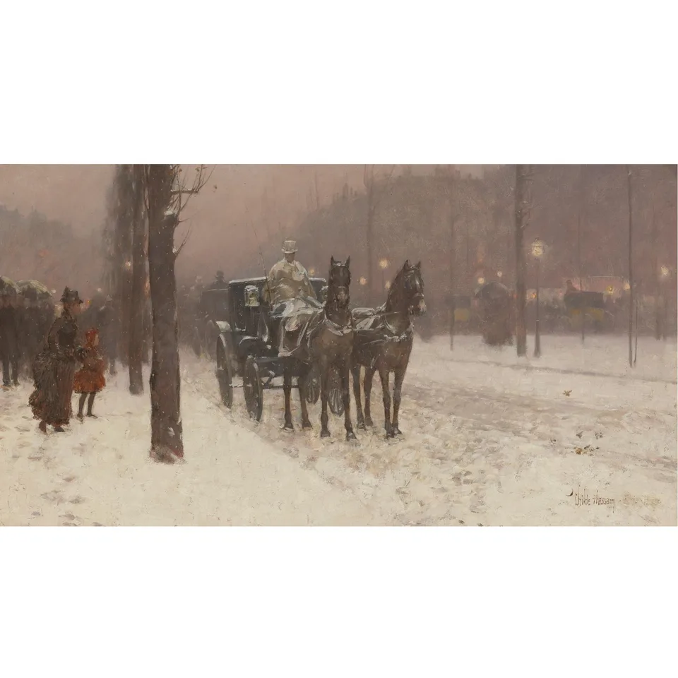 Paris, Winter Day, Childe Hassam