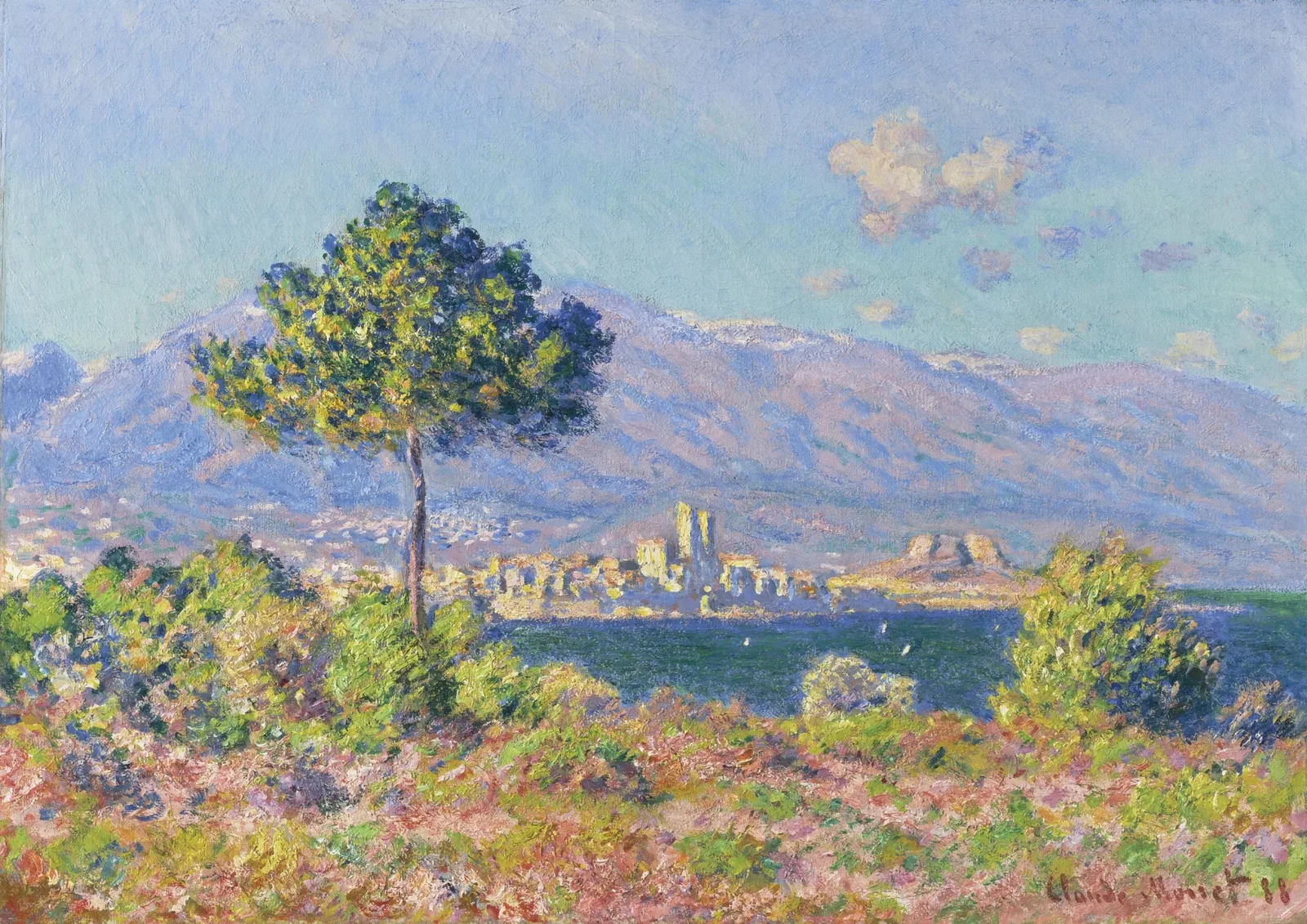 Antibes, vue du Plateau Notre-Dame, Claude Monet