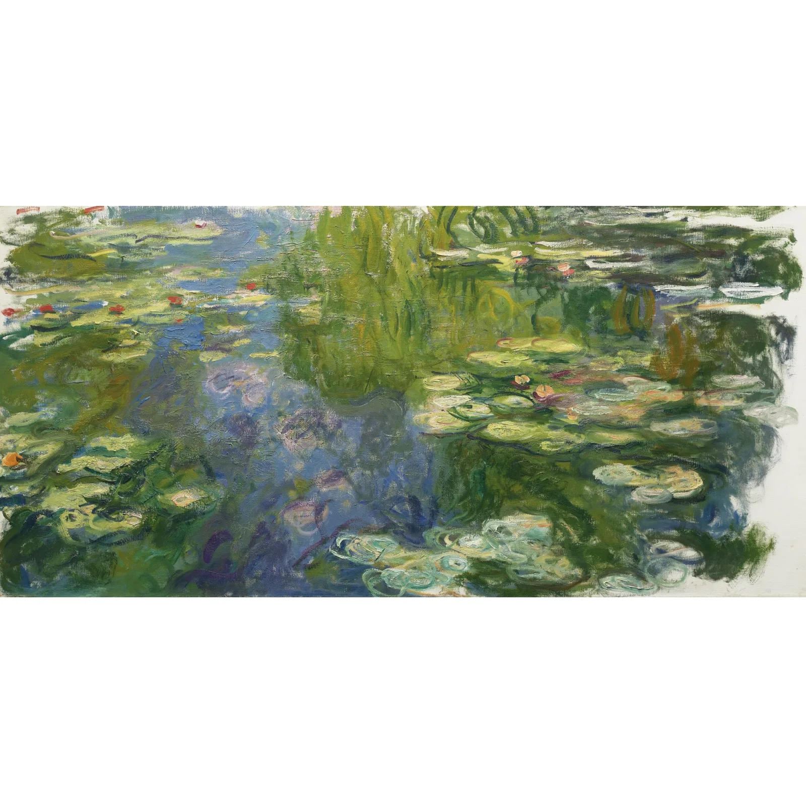 Bassin aux nymphéas et sentier au bord de l'eau, Claude Monet