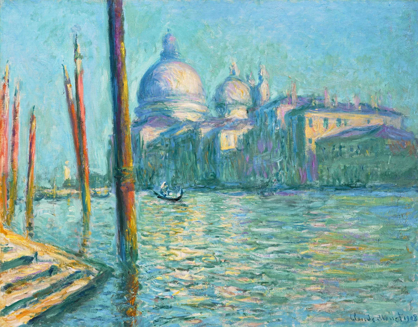 Le Grand Canal et Santa Maria della Salute, Claude Monet