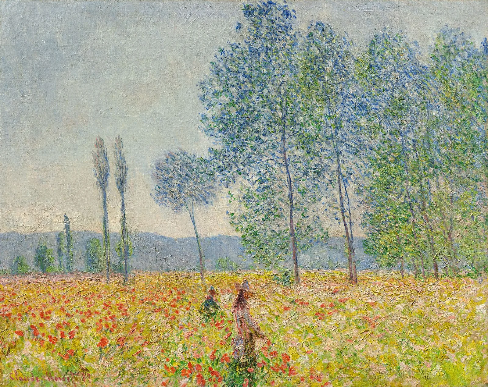 Sous les peupliers, Claude Monet