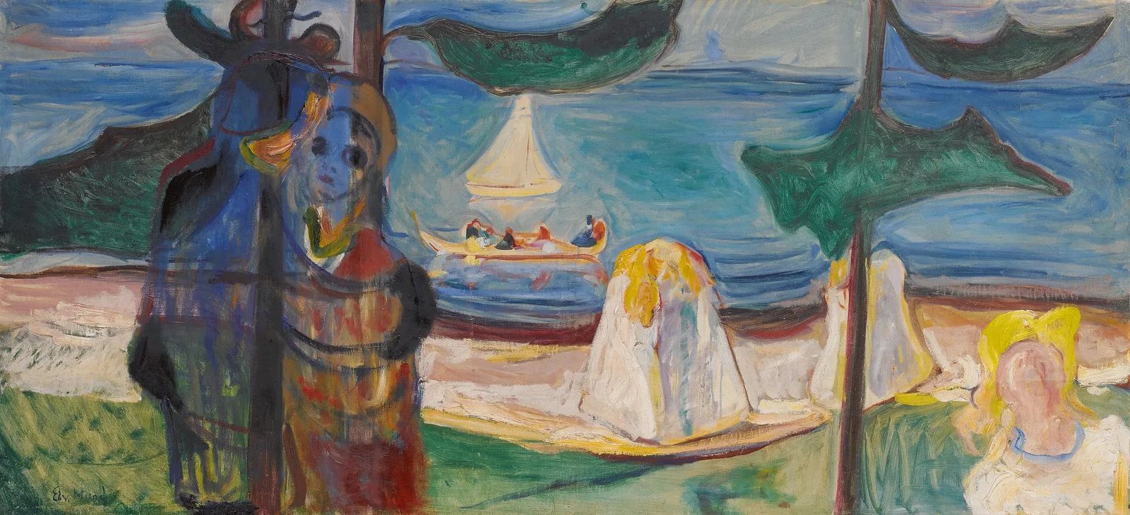 Summer Day (Embrace on the Beach), Edvard Munch
