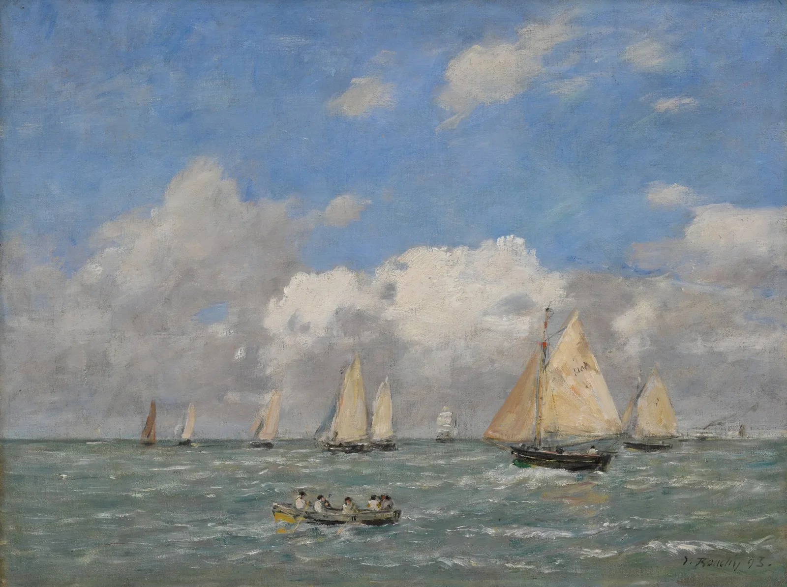 Deauville, les courses, Eugène Boudin