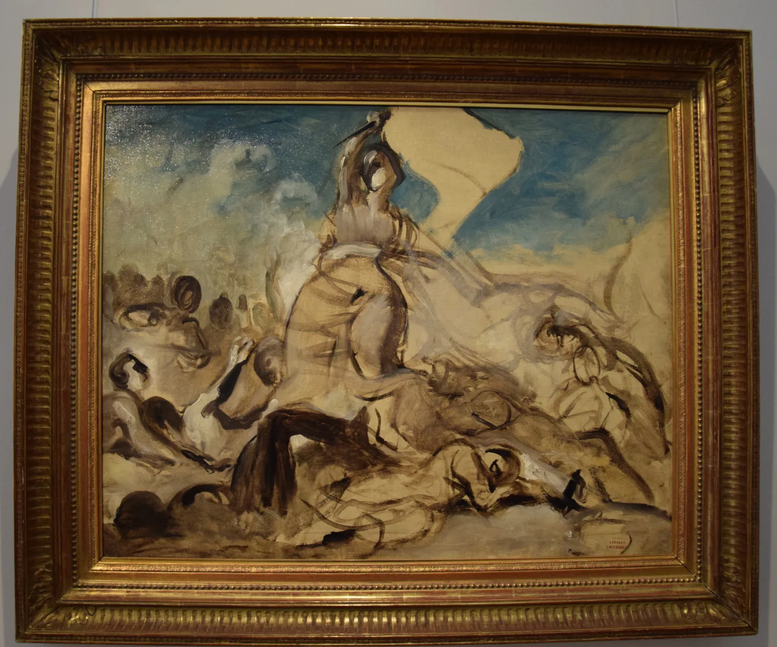 Esquisse pour La Liberté guidant le peuple, Eugène Delacroix