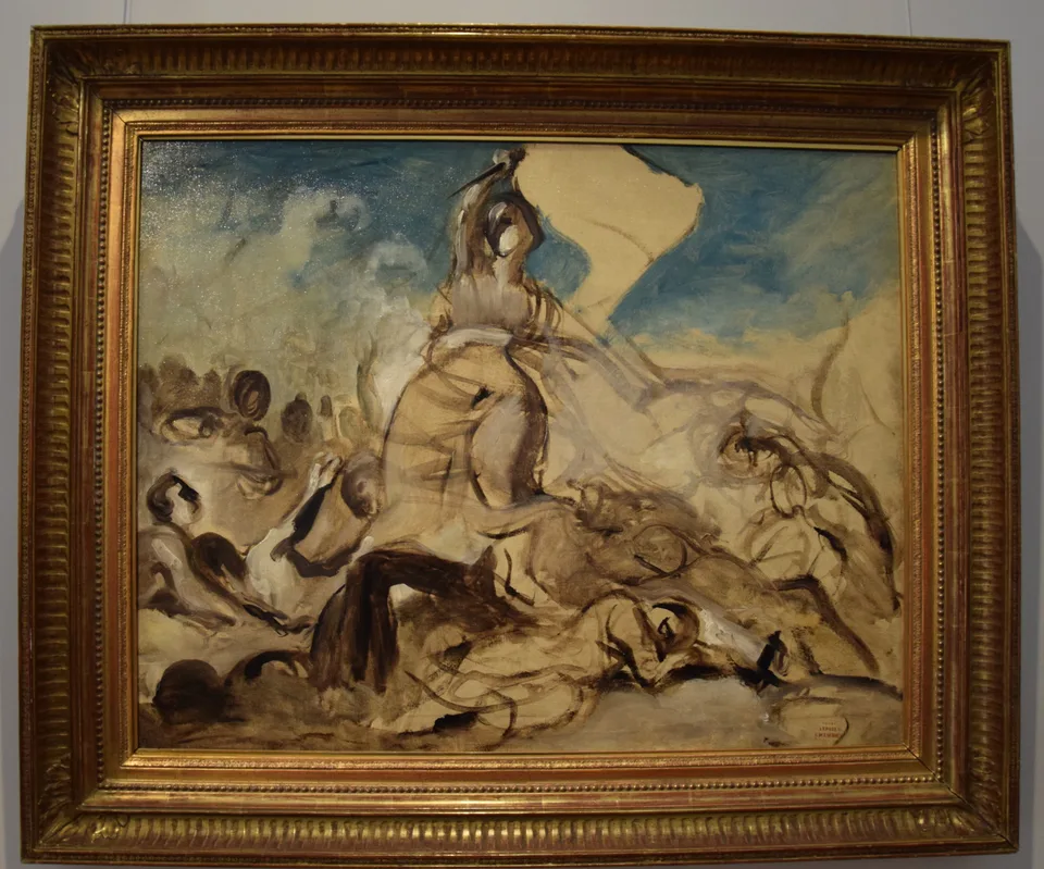 Esquisse pour La Liberté guidant le peuple, Eugène Delacroix