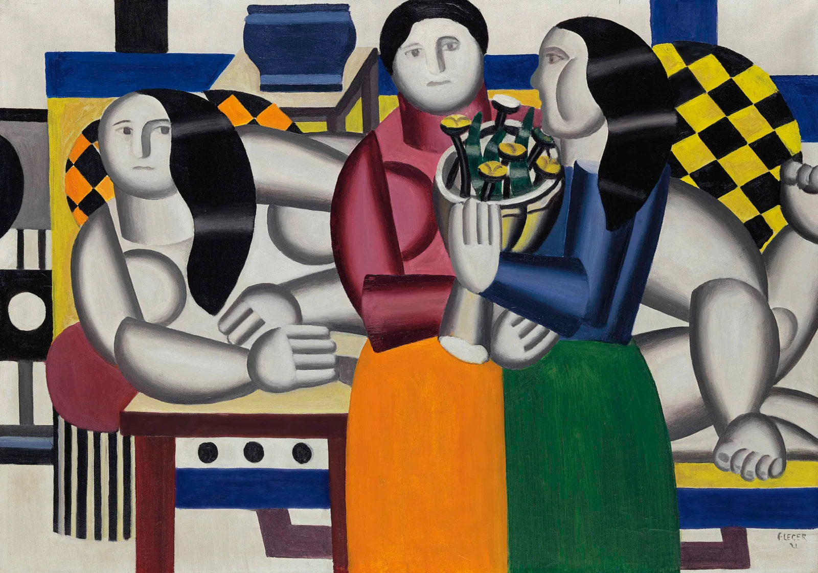 Les trois femmes au bouquet, Fernand Léger