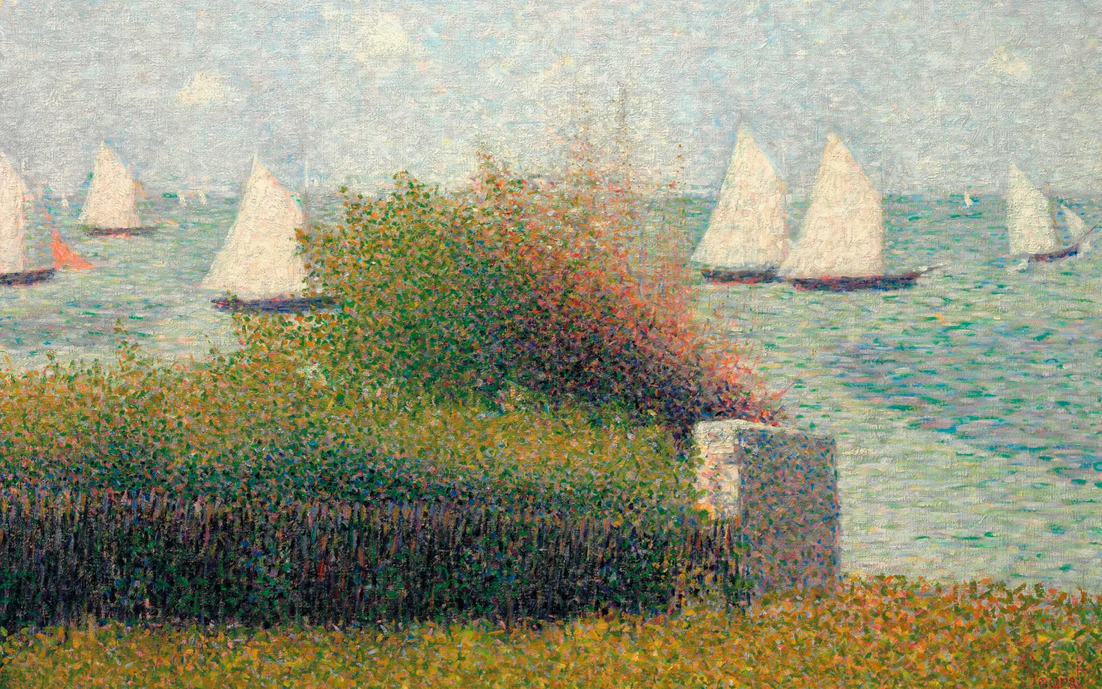 La rade de Grandcamp (Le port de Grandcamp), Georges Seurat