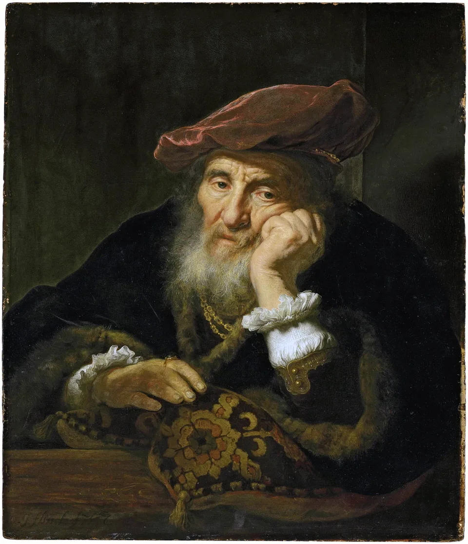 An Old Man at a Casement, Govaert Flinck