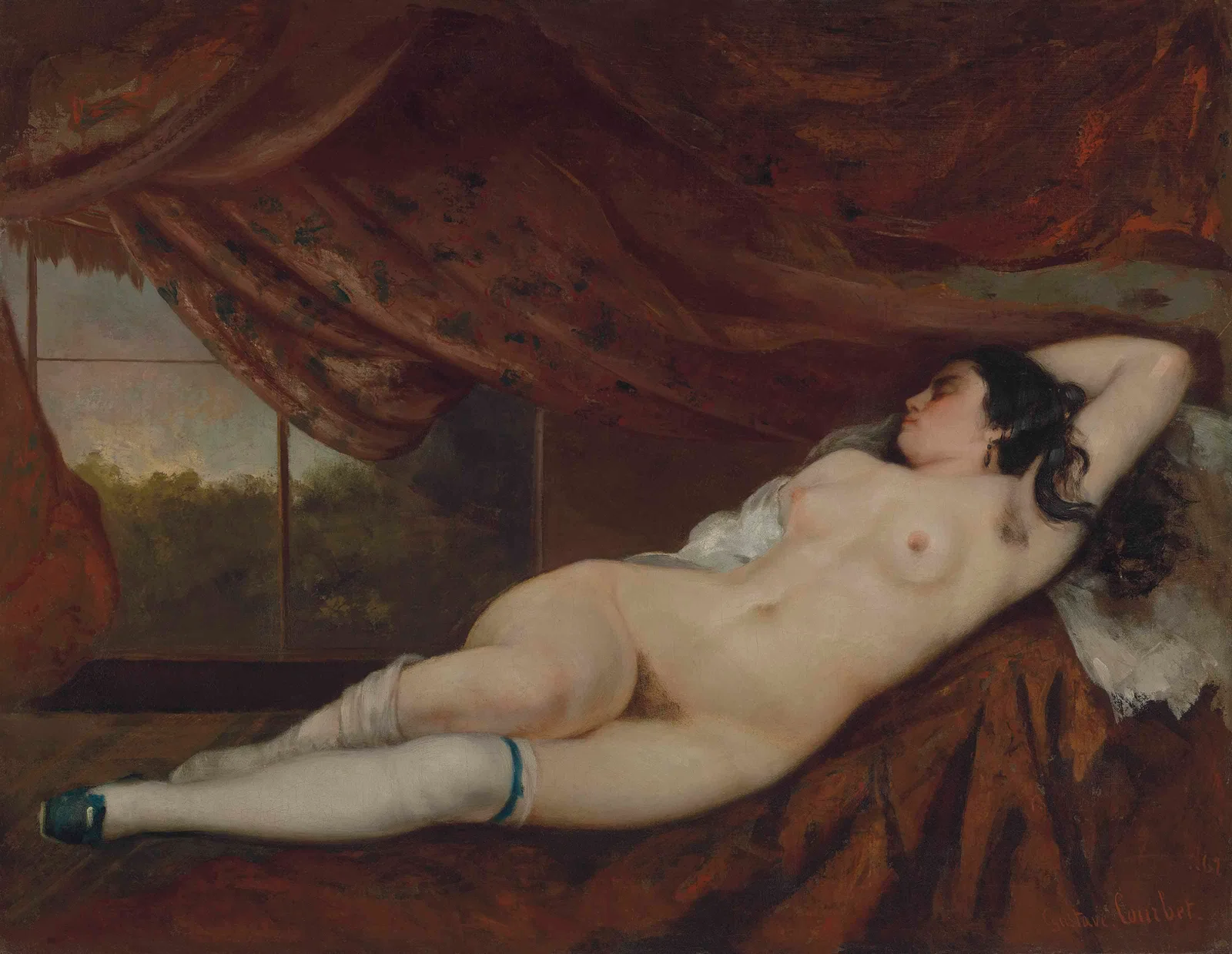 Femme nue couchée, Gustave Courbet