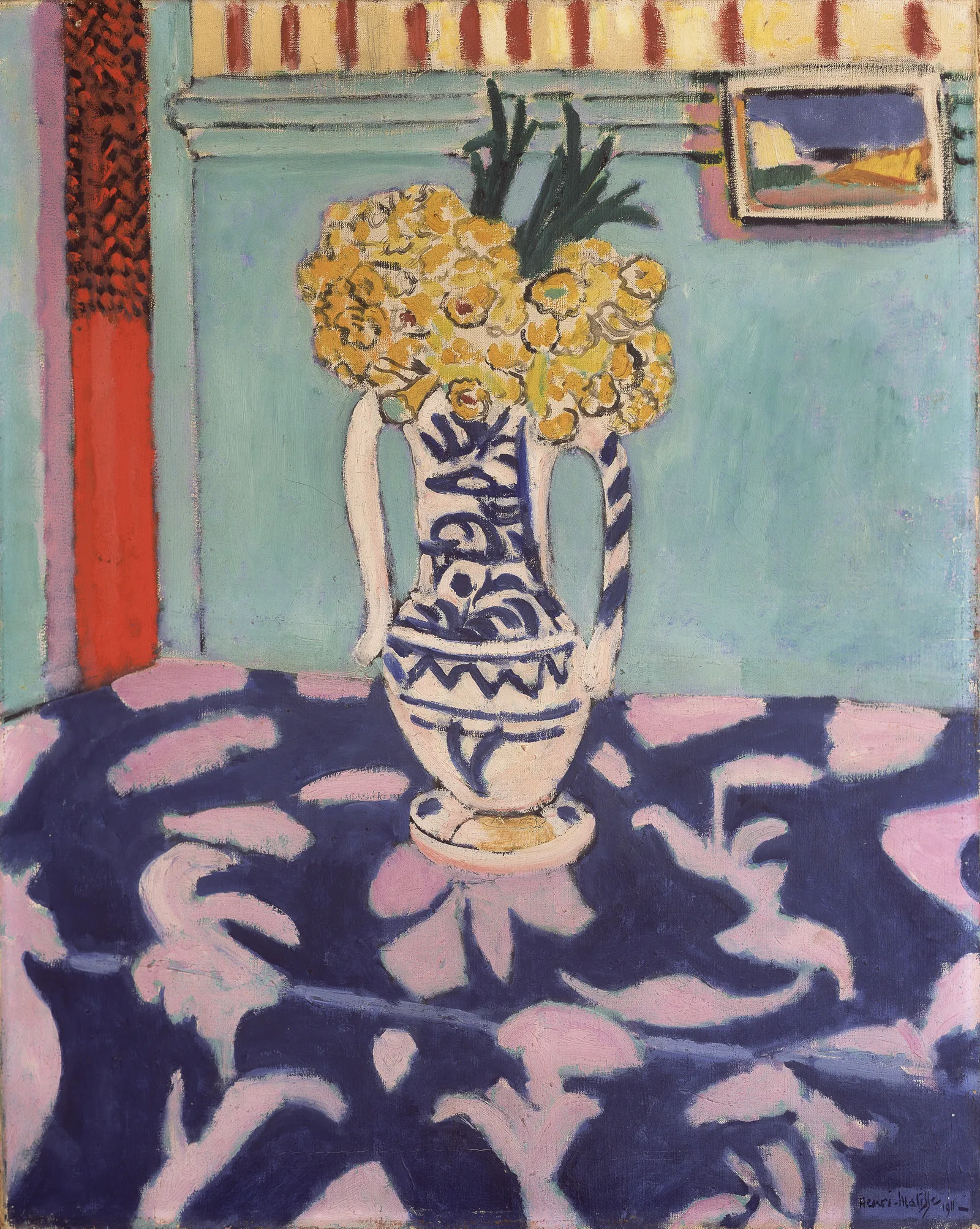 Les coucous, tapis bleu et rose, Henri Matisse