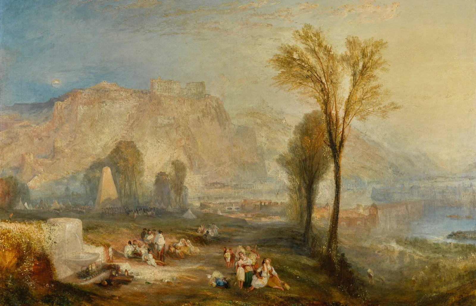 Ehrenbreitstein, or The Bright Stone of Honour and the Tomb of Marceau, from Byron’s Childe Harold, J. M. W. Turner