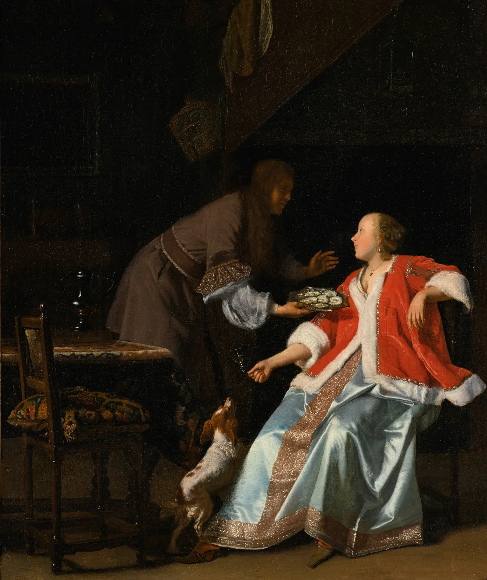 The Oyster Meal, Jacob Ochtervelt
