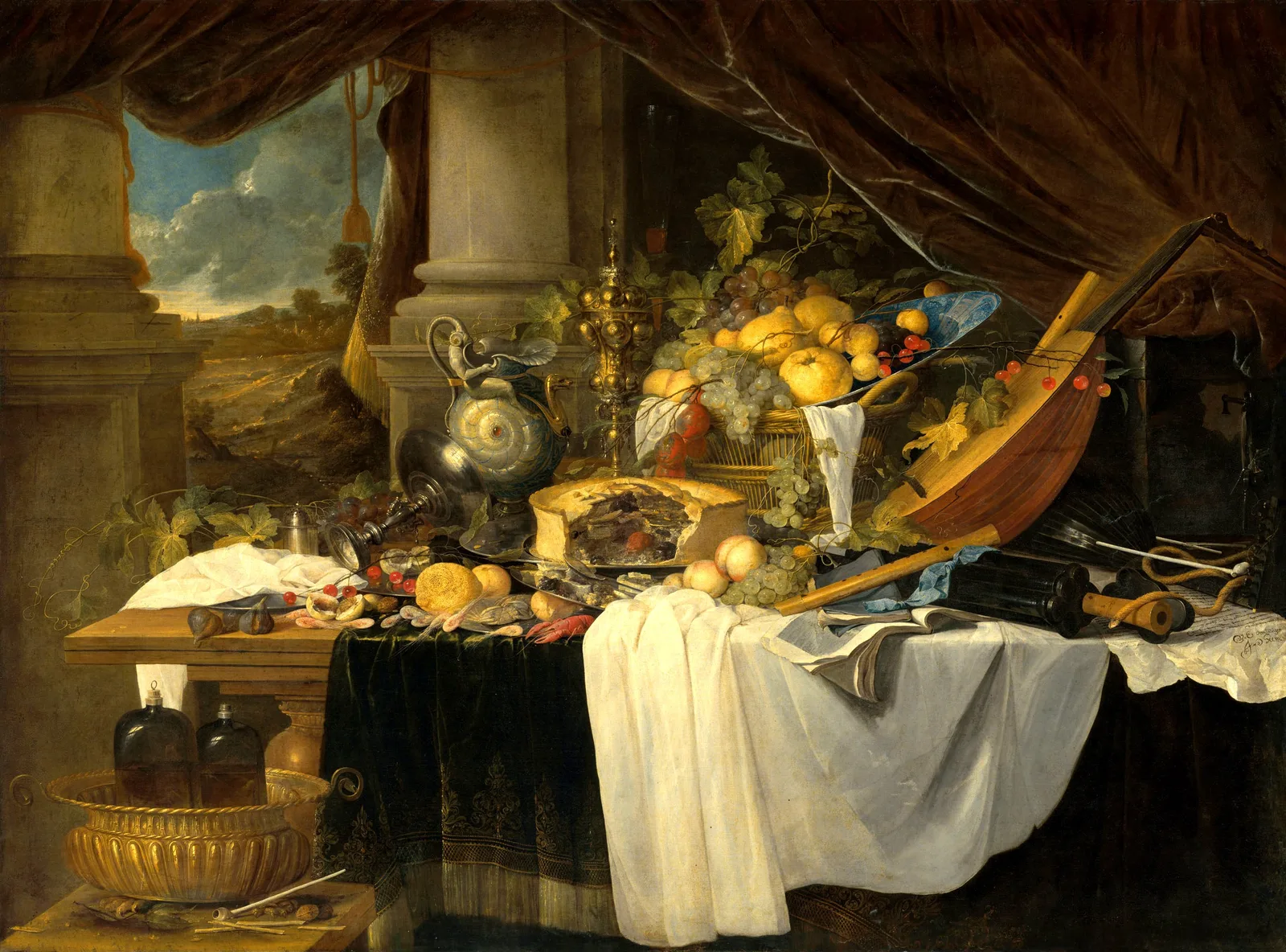A banquet still life, Jan Davidsz. de Heem
