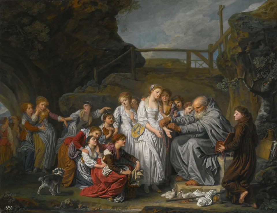 The Hermit, or the Distributor of Rosaries, Jean-Baptiste Greuze