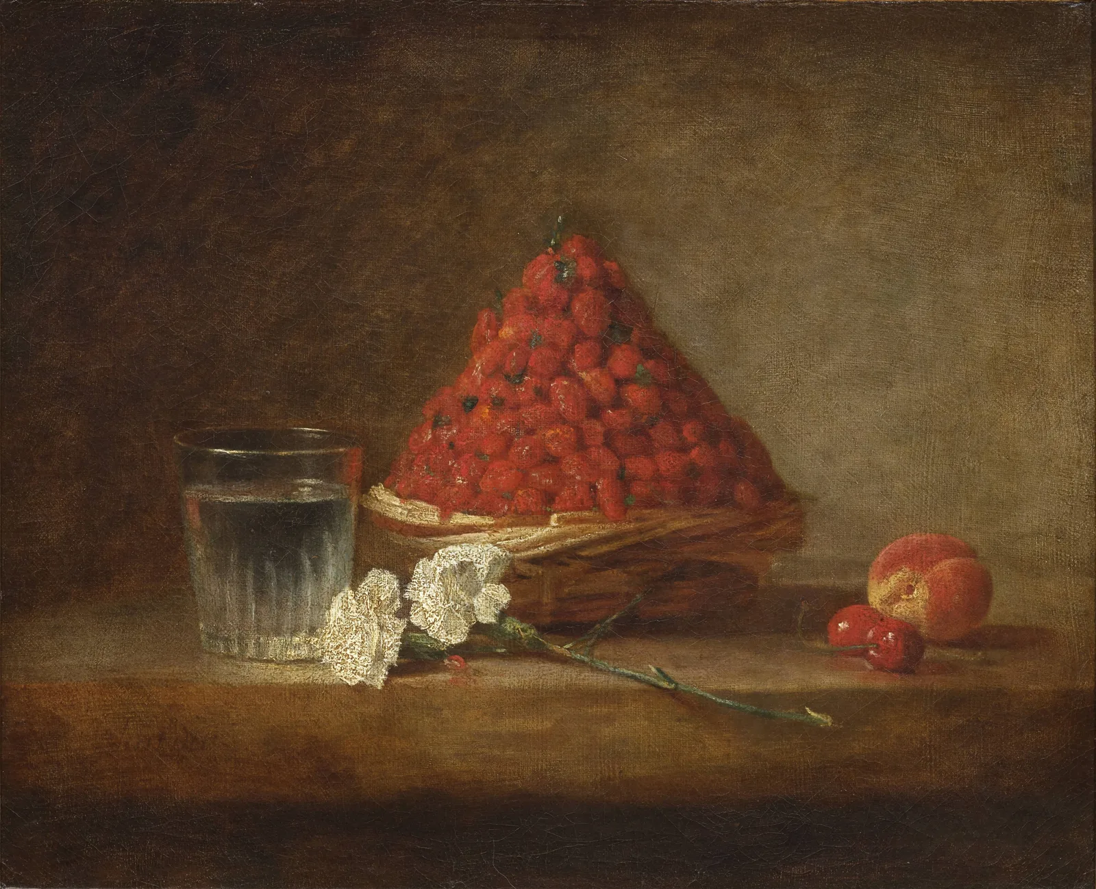 Le Panier de fraises des bois (The Basket of Wild Strawberries), Jean-Baptiste-Siméon Chardin
