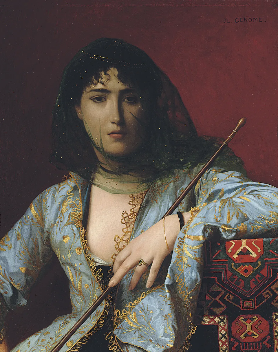 Femme circassienne voilée (Veiled Circassian Beauty), Jean-Léon Gérôme