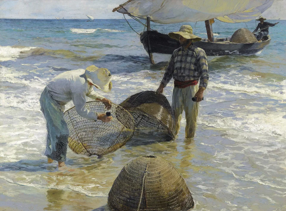 Pescadores valencianos (Valencian Fishermen), Joaquín Sorolla