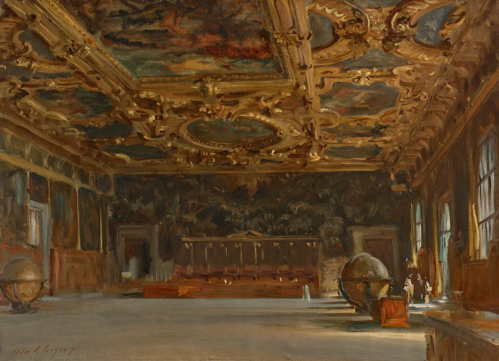 Hall of the Grand Council, Doge's Palace, Venice, John Singer Sargent