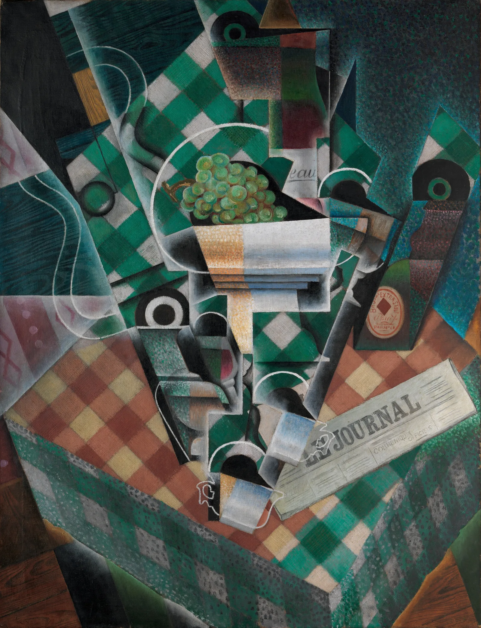 Nature morte à la nappe à carreaux, Juan Gris