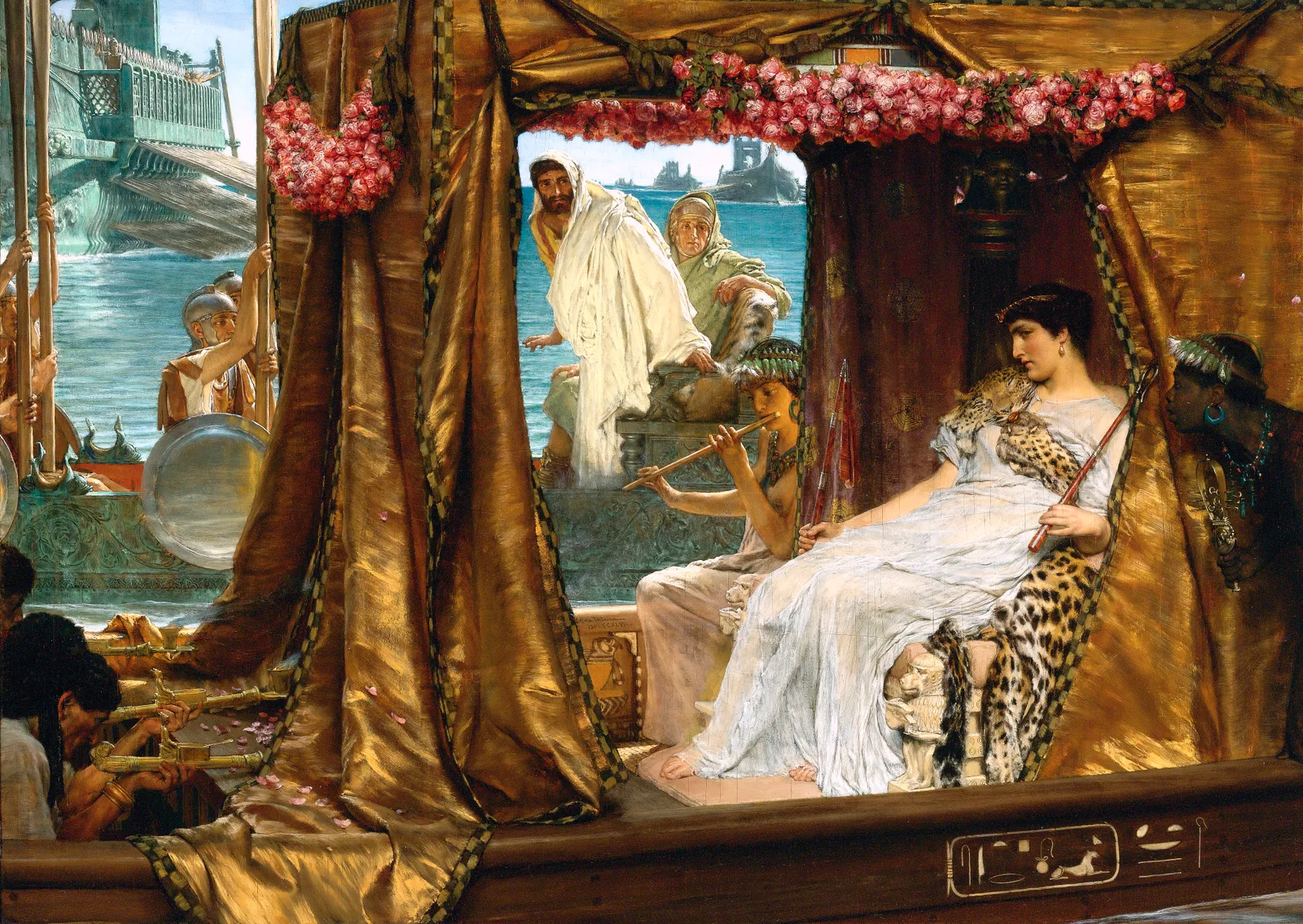The Meeting of Antony and Cleopatra: 41 BC, Lawrence Alma-Tadema