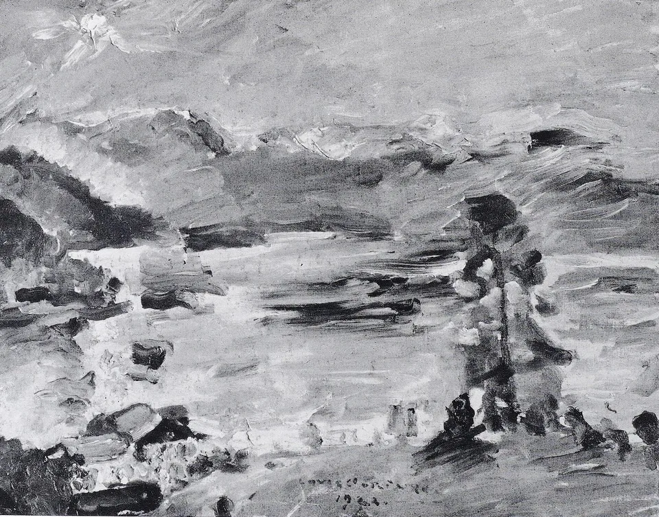 Walchensee, aufgehender Mond, Lovis Corinth