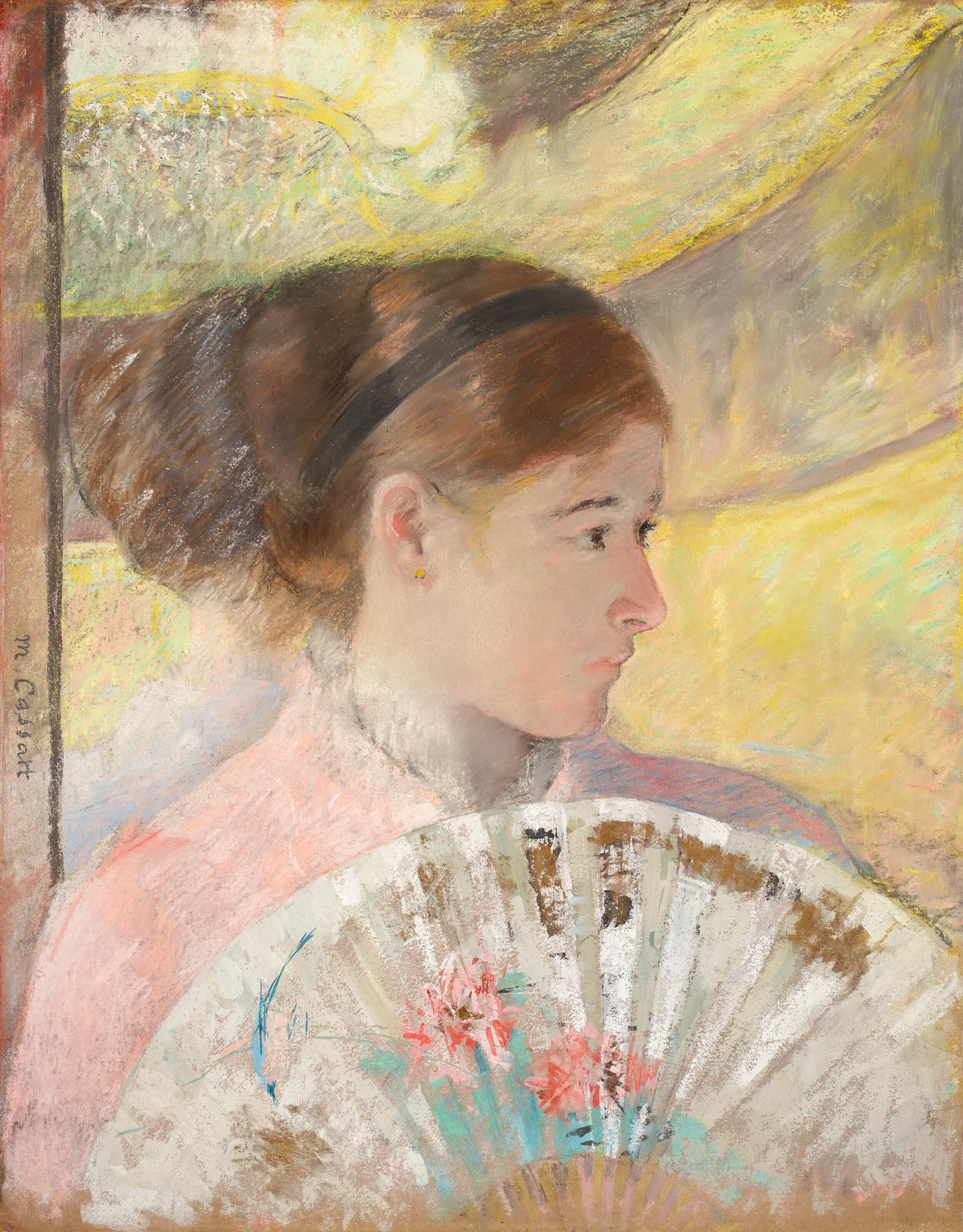 Young Lady in a Loge Gazing to Right, Mary Cassatt