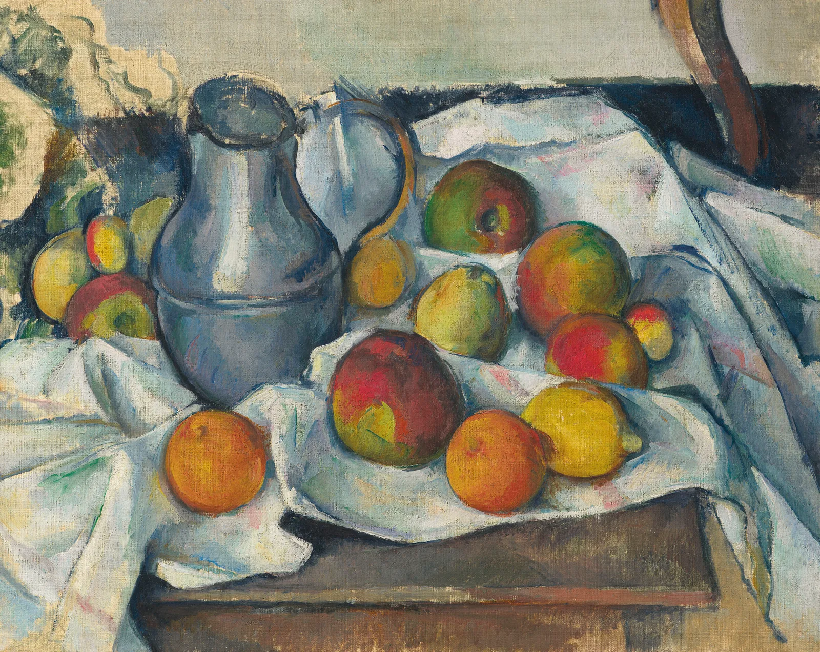 Bouilloire et fruits, Paul Cézanne