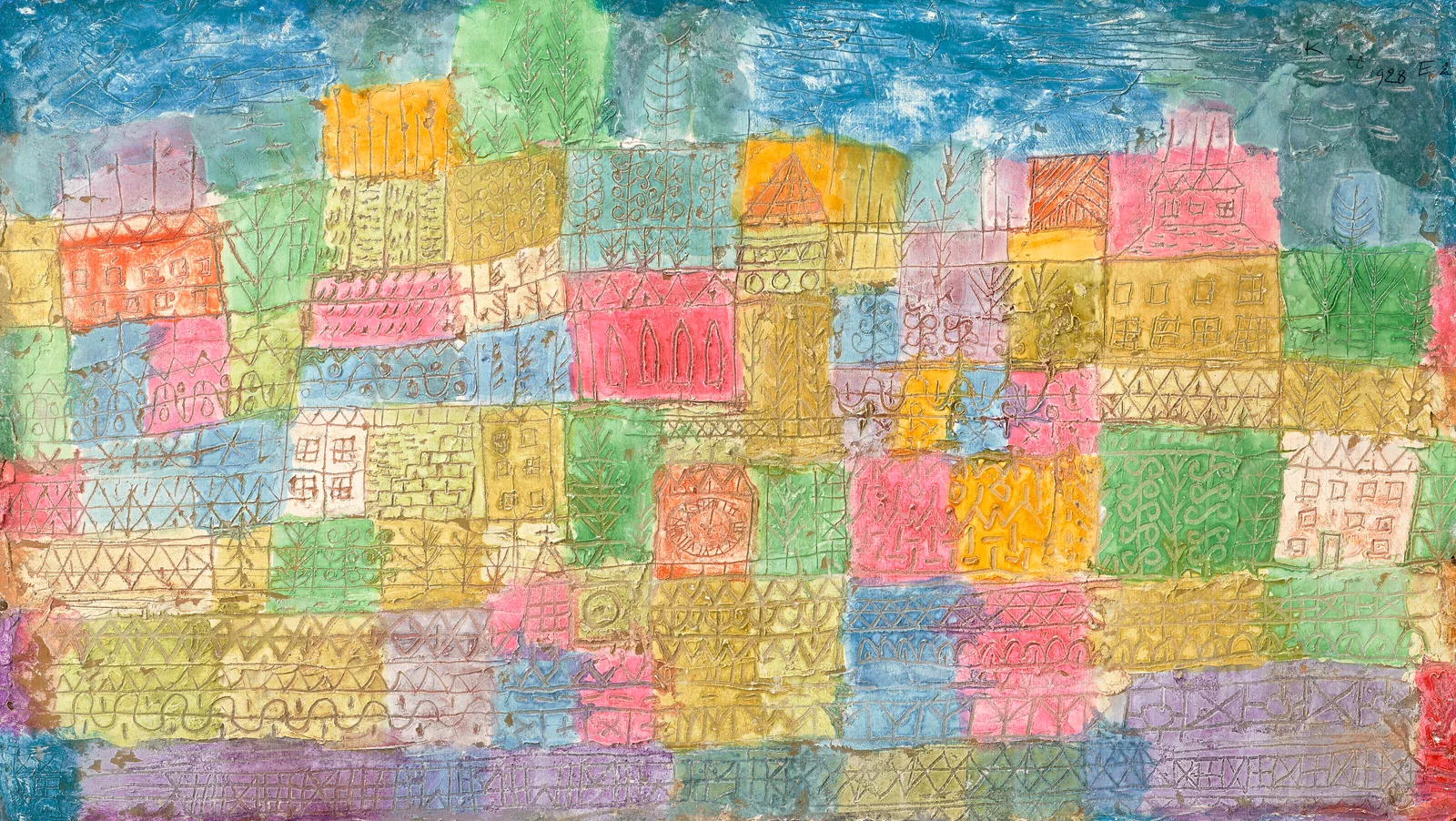 Bunte Landschaft, Paul Klee