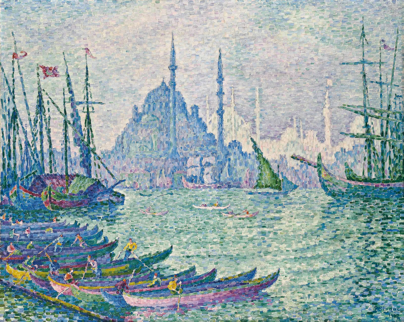 La Corne d’Or, les minarets, Paul Signac