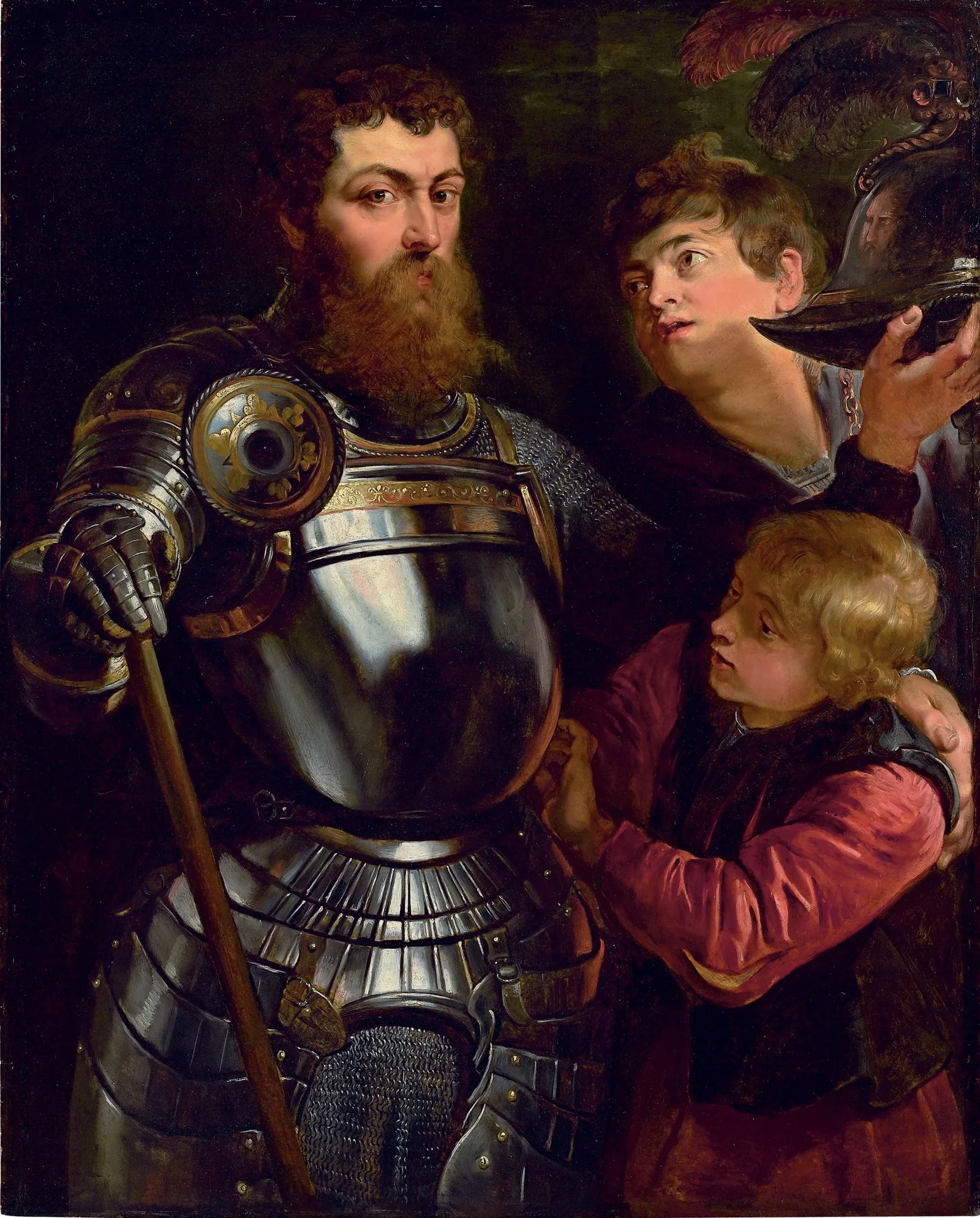 A Commander Being Armed for Battle, Peter Paul Rubens