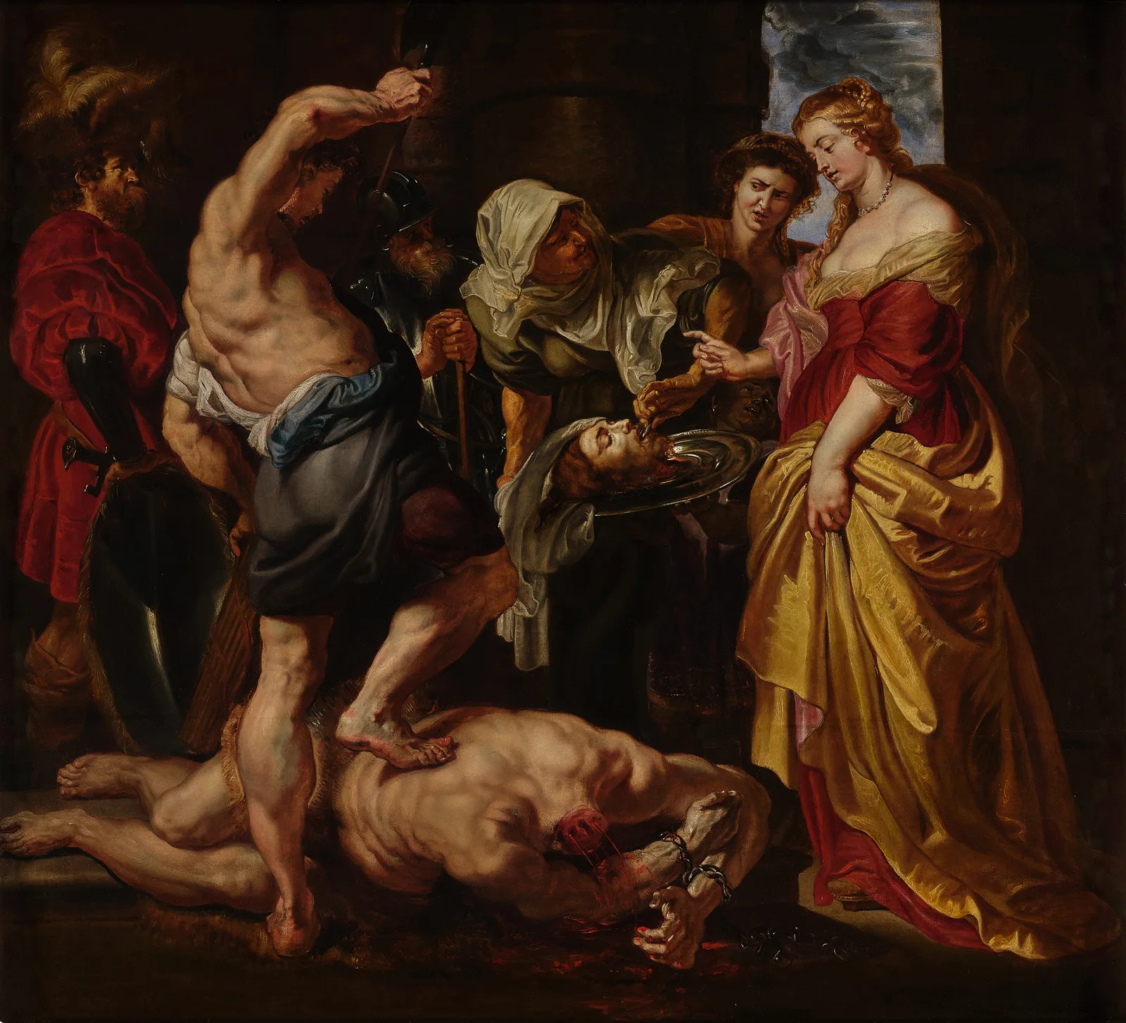 Salome presented with the head of Saint John the Baptist, Peter Paul Rubens