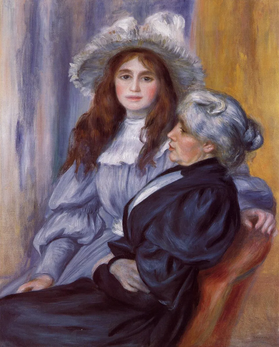 Berthe Morisot et sa fille, Julie Manet, Pierre-Auguste Renoir