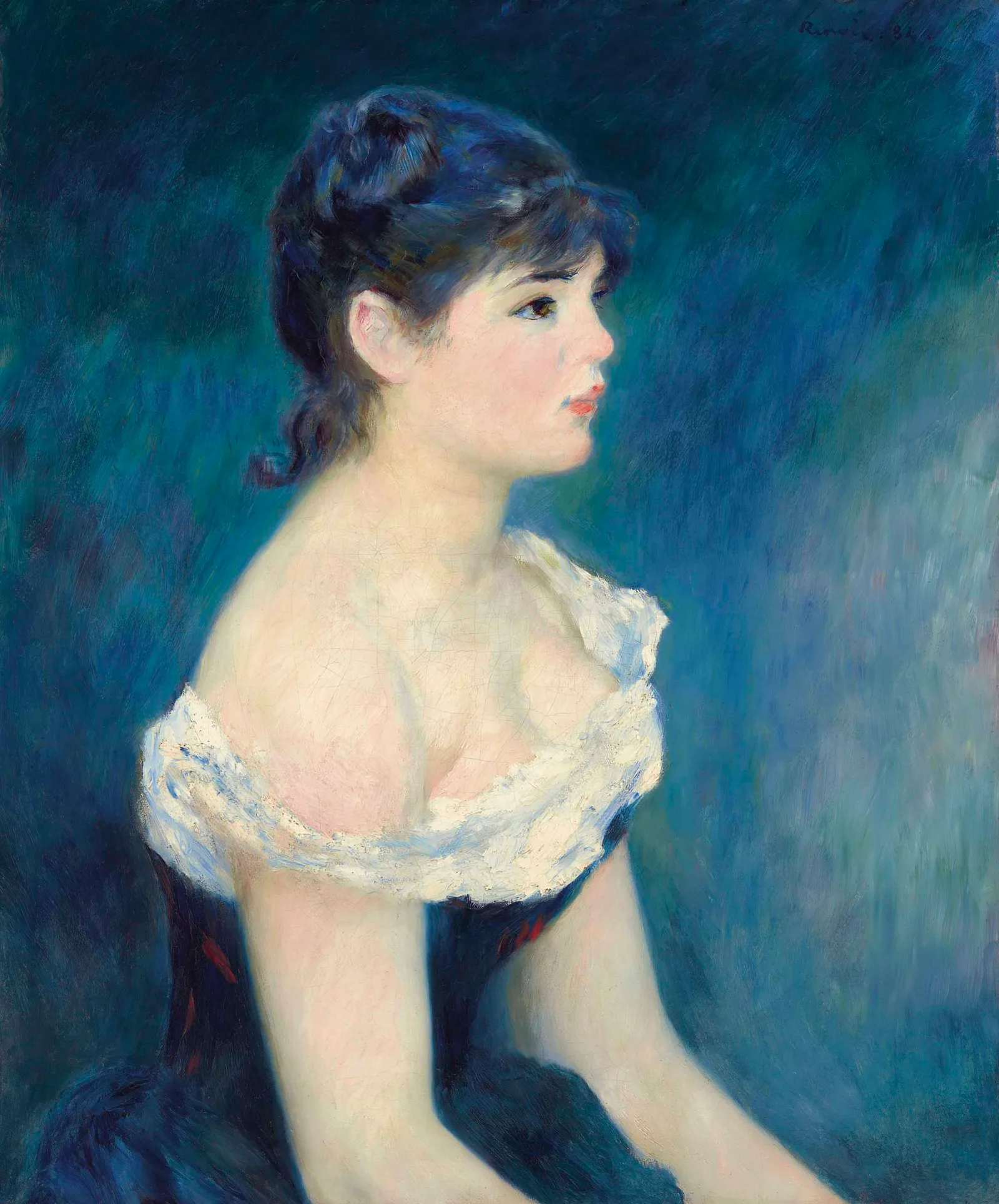 Buste de femme, de profil, Pierre-Auguste Renoir