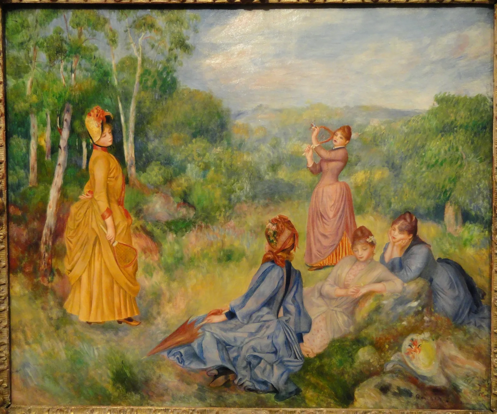 Jeunes filles jouant au volant, Pierre-Auguste Renoir