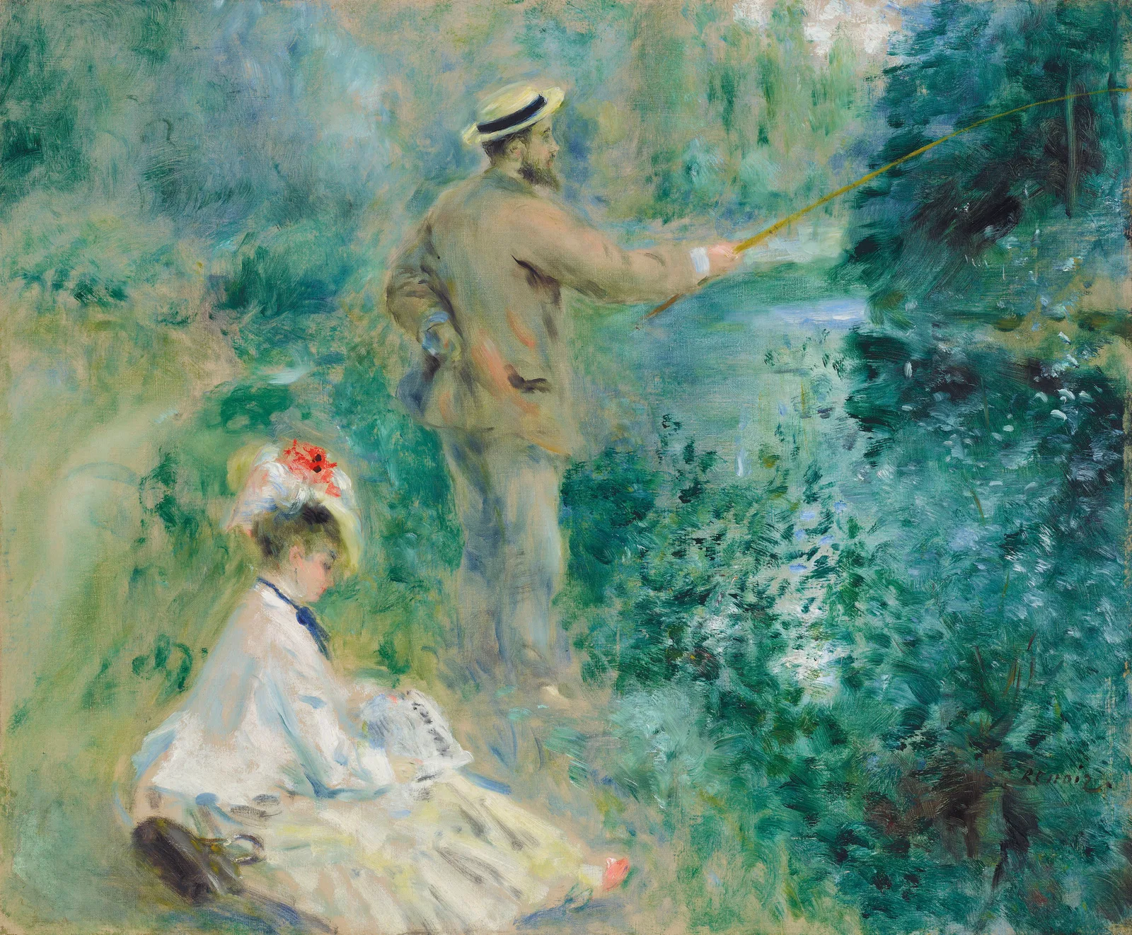 Le pêcheur à la ligne, Pierre-Auguste Renoir