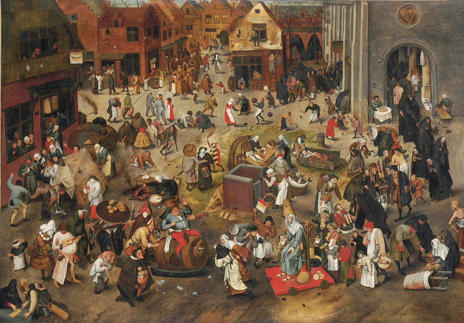 The Battle between Carnival and Lent, Pieter Brueghel the Younger