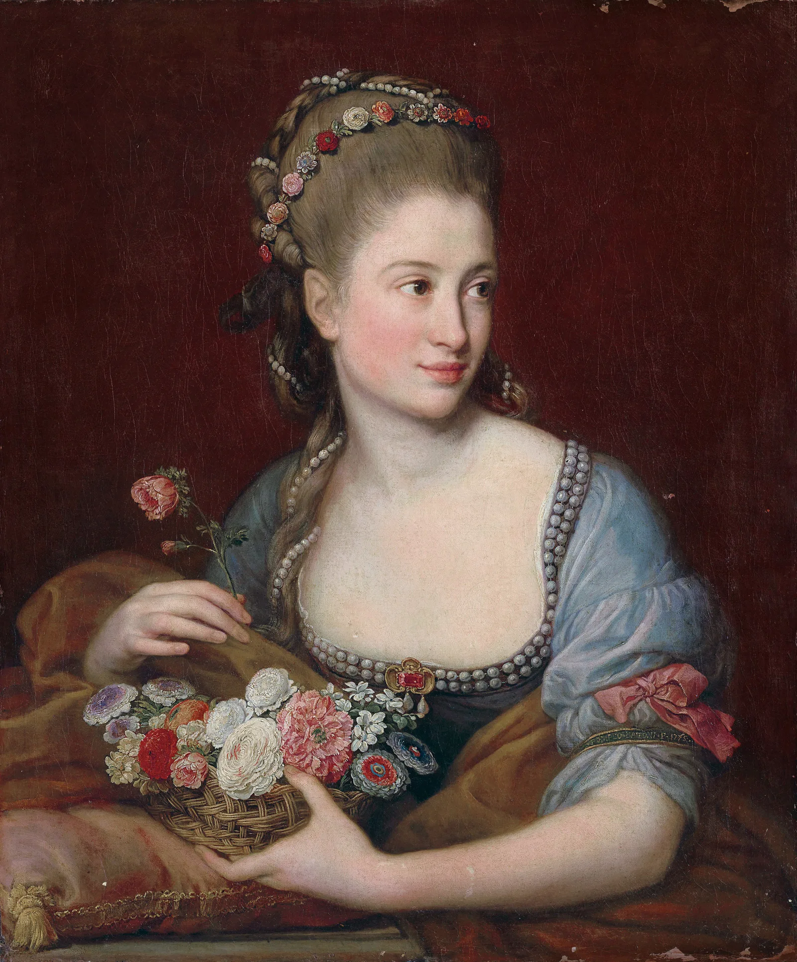 Portrait of a lady as Flora, Pompeo Batoni