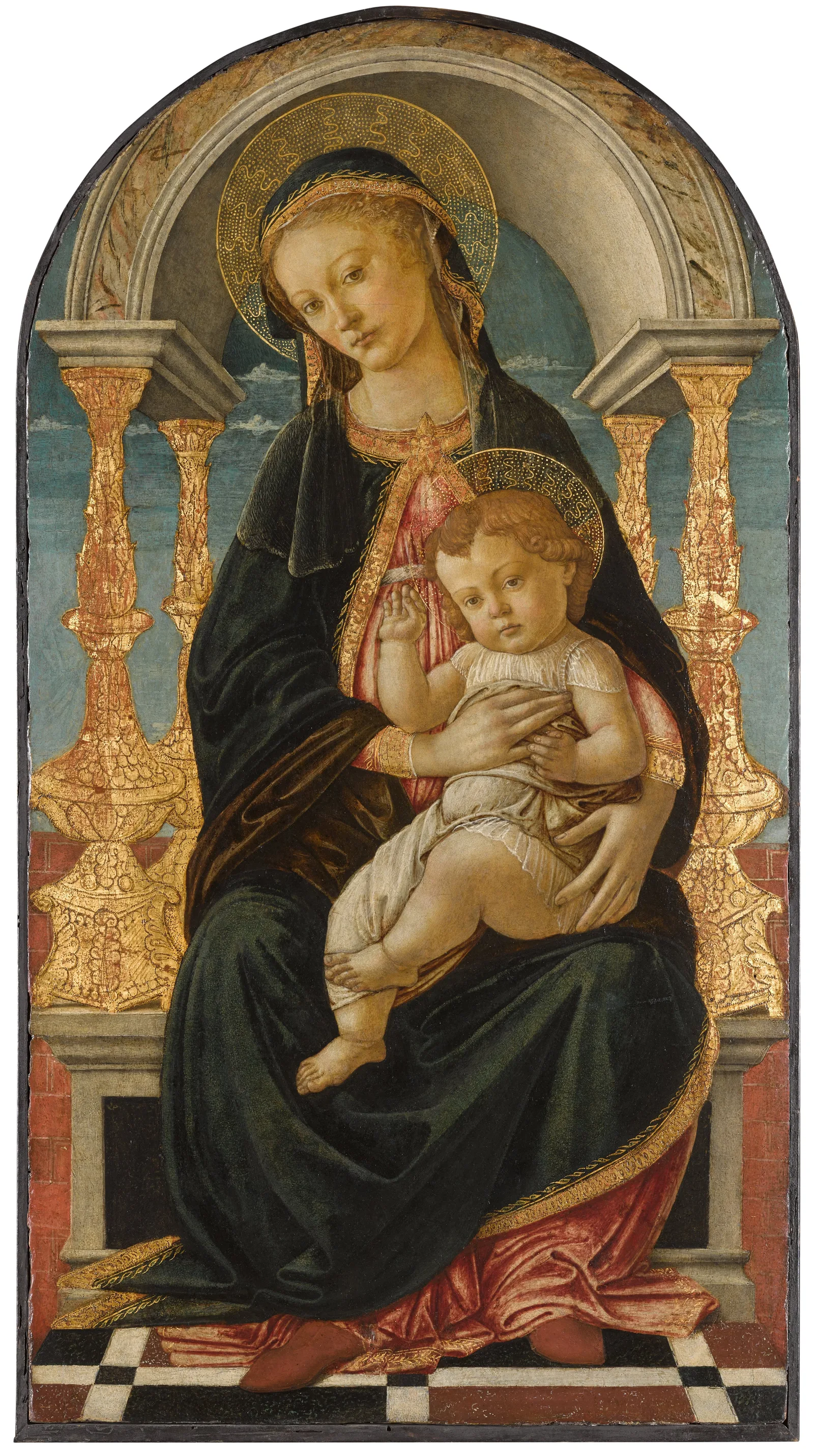 The Madonna and Child enthroned, Sandro Botticelli