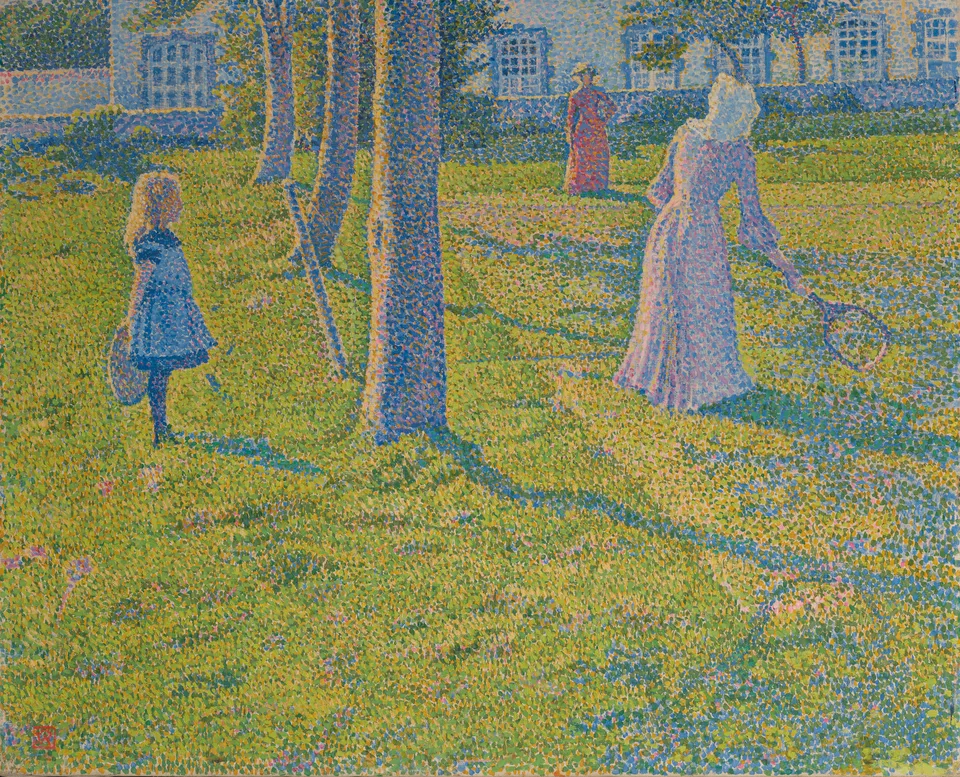 À Thuin ou La Partie de tennis, Théo van Rysselberghe