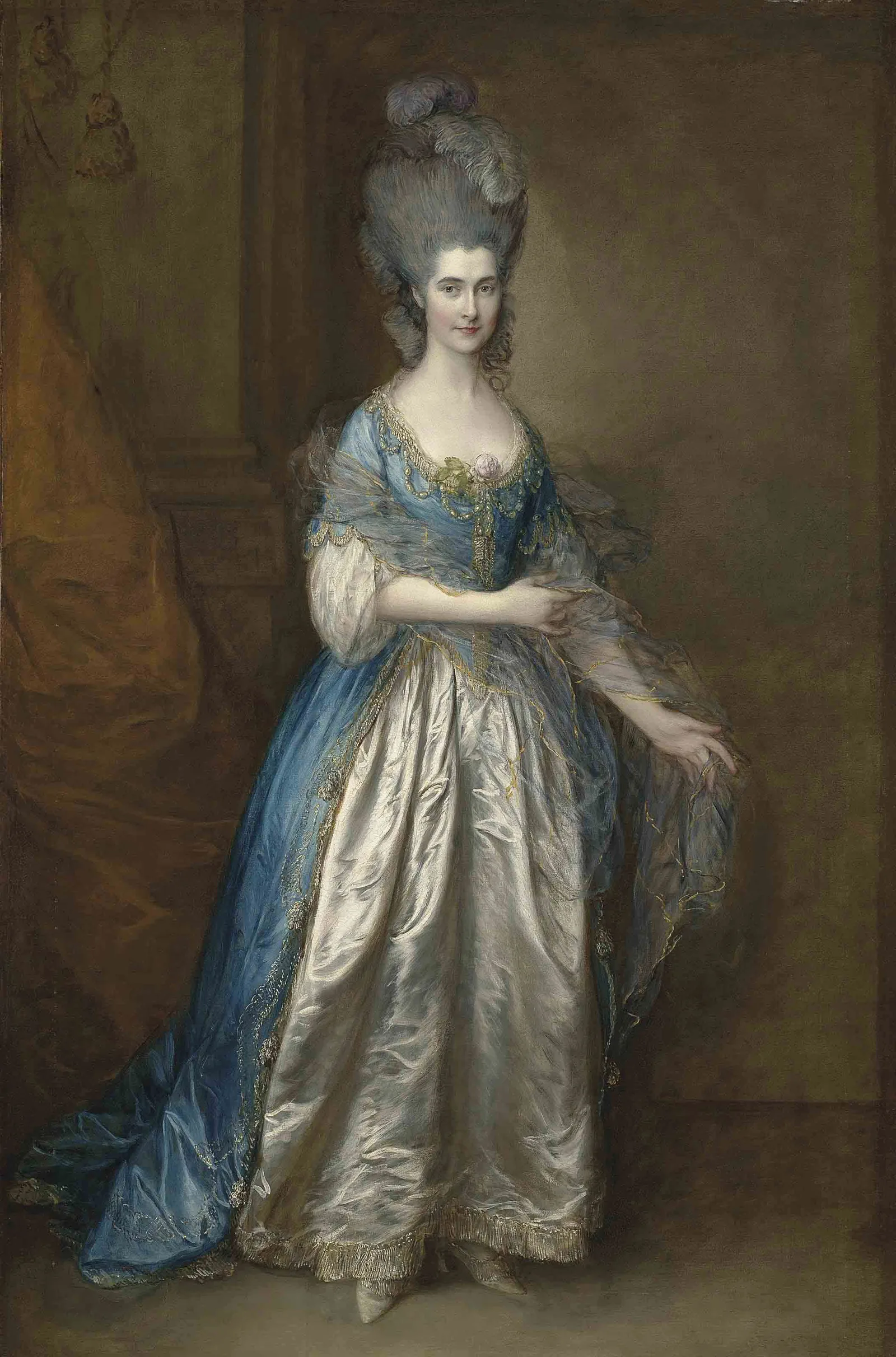 Portrait of Mrs William Villebois (Miss Read), Thomas Gainsborough