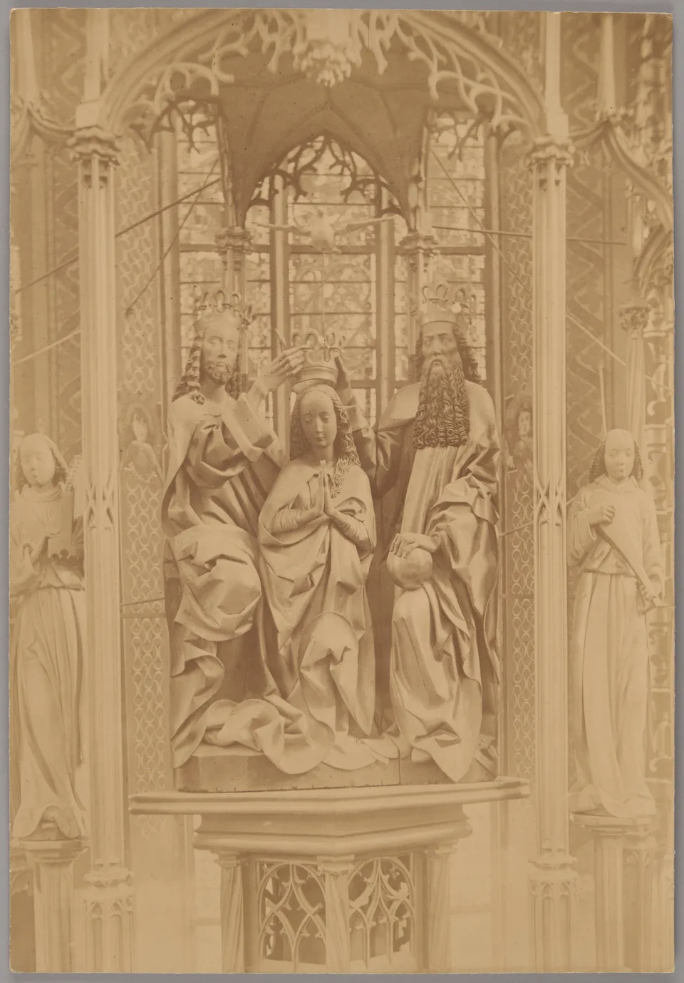The Veit Stoss altarpiece (crown group, photographed about 1890), Veit Stoss
