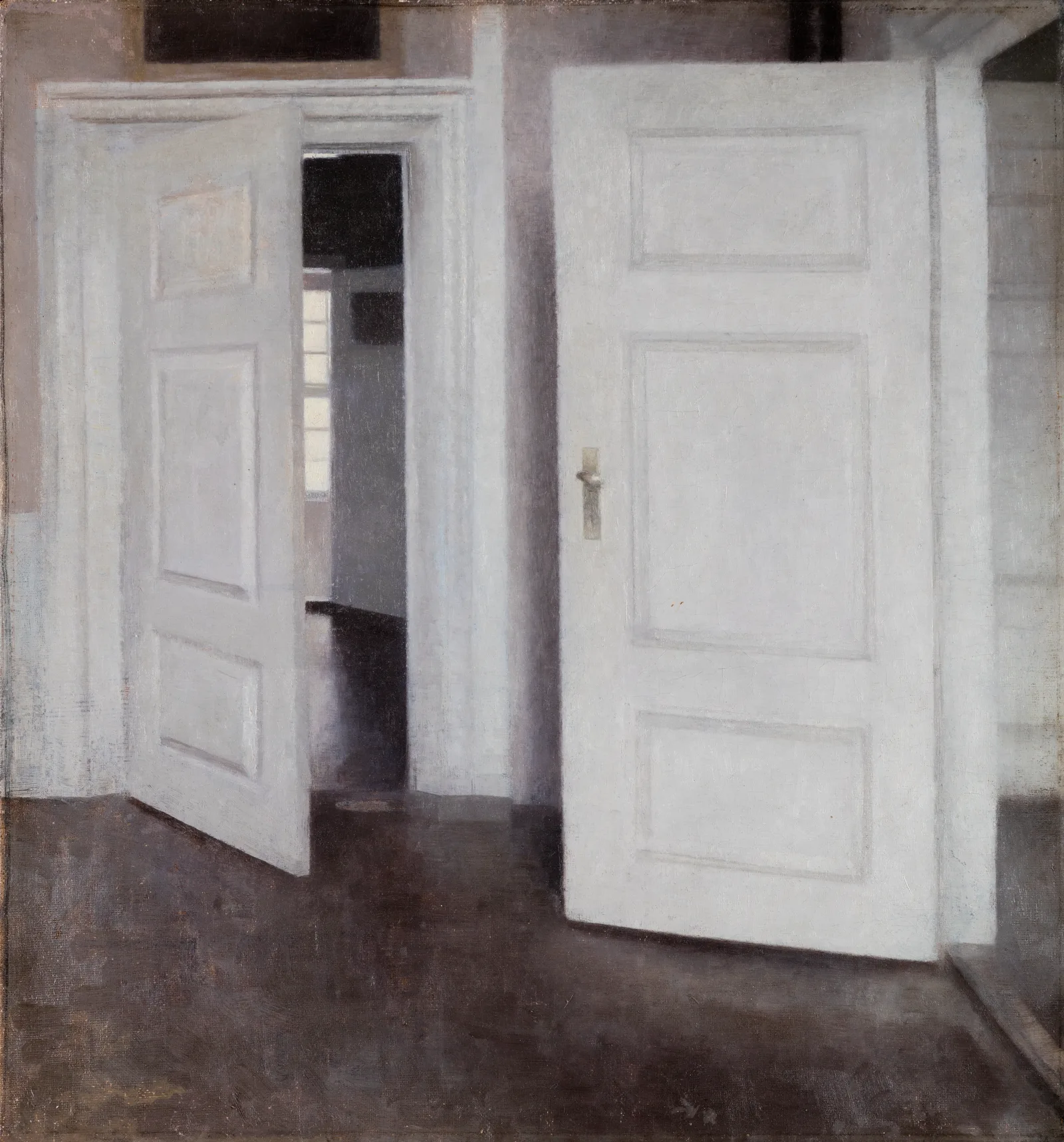 Hvide døre (White Doors), Vilhelm Hammershøi