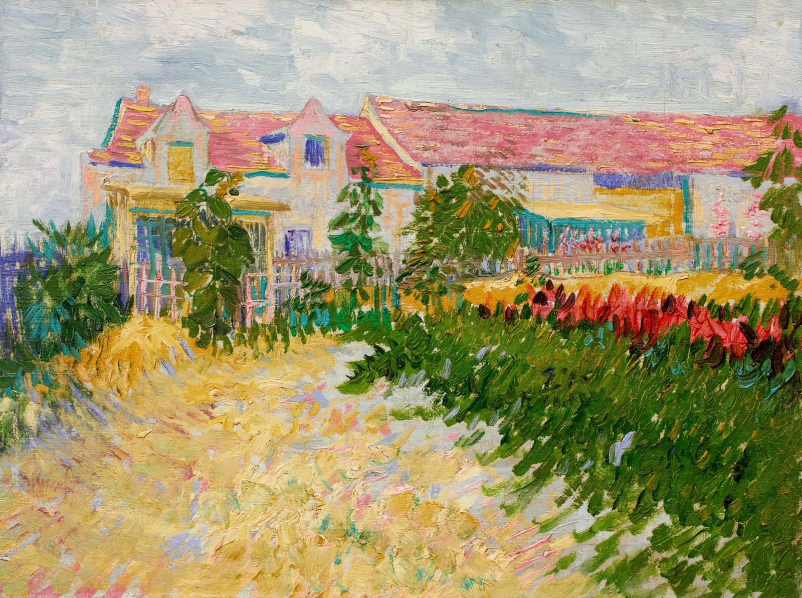 Jardin devant le Mas Debray, Vincent van Gogh
