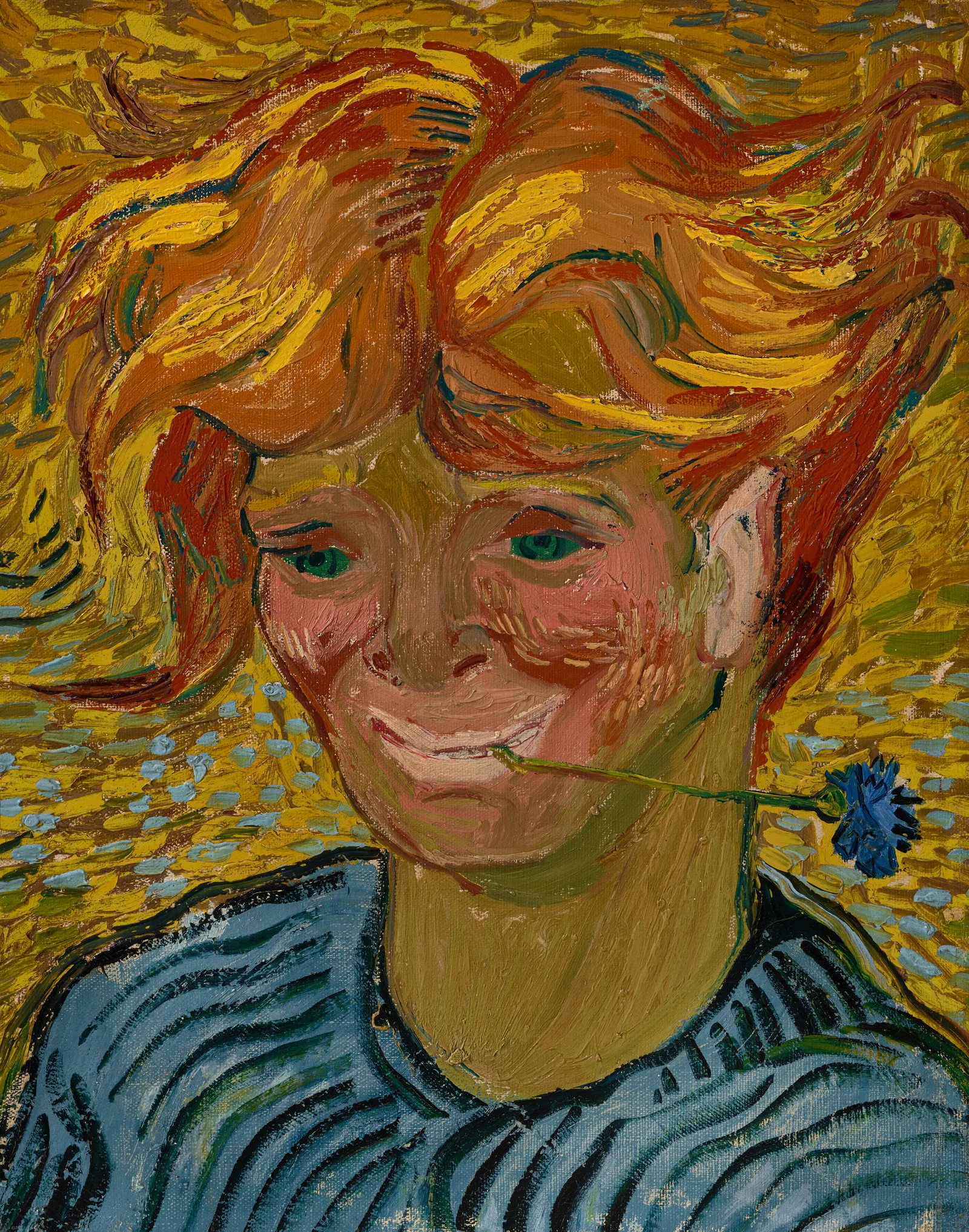 Jeune homme au bleuet, Vincent van Gogh