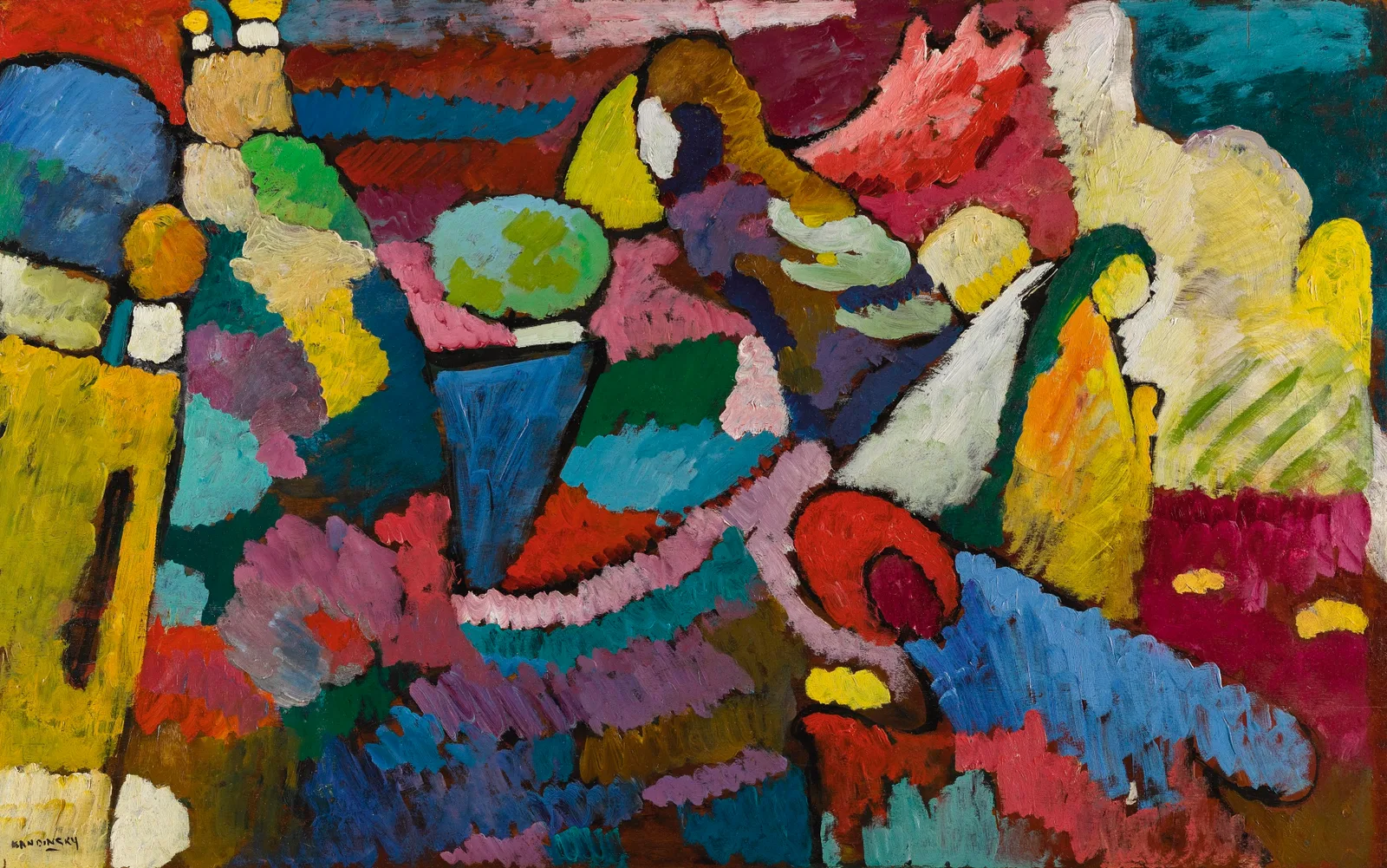 Improvisation auf Mahagoni, Wassily Kandinsky