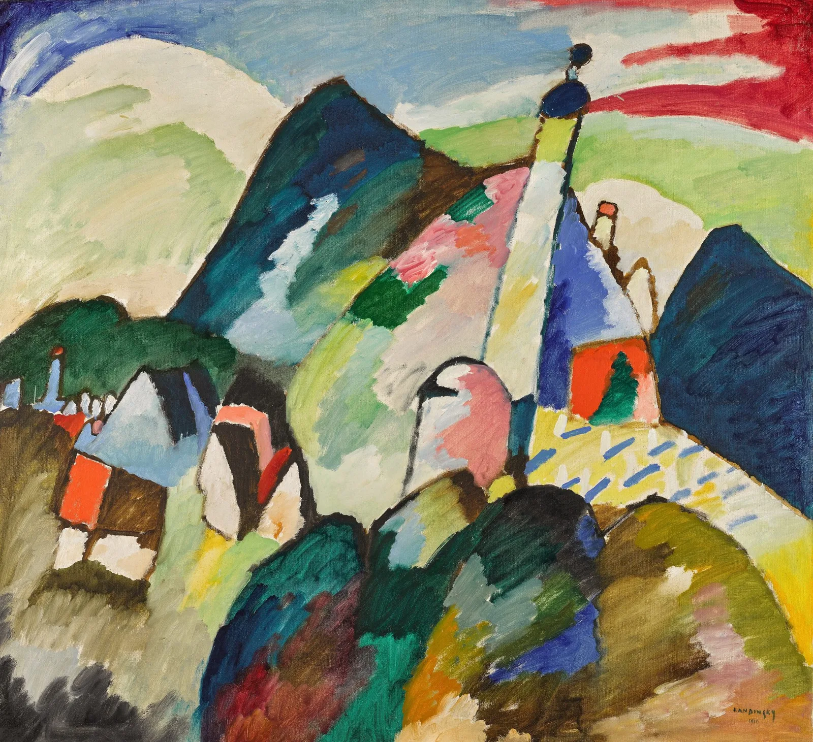 Murnau mit Kirche II, Wassily Kandinsky