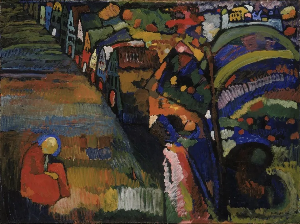 Bild mit Häusern (Painting with Houses), Wassily Kandinsky