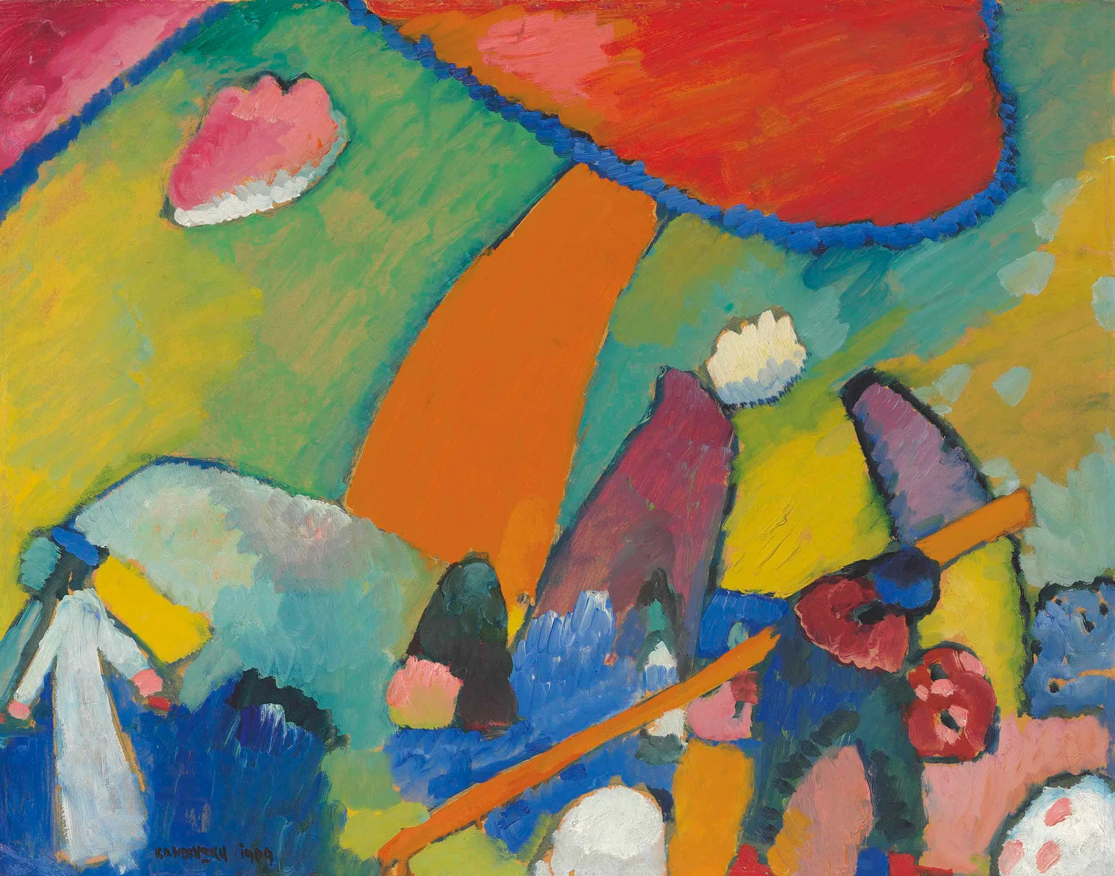 Strandszene, Wassily Kandinsky